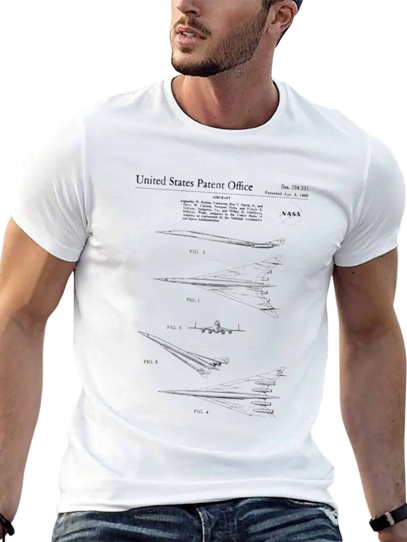 NASA Patent T-Shirt - Black