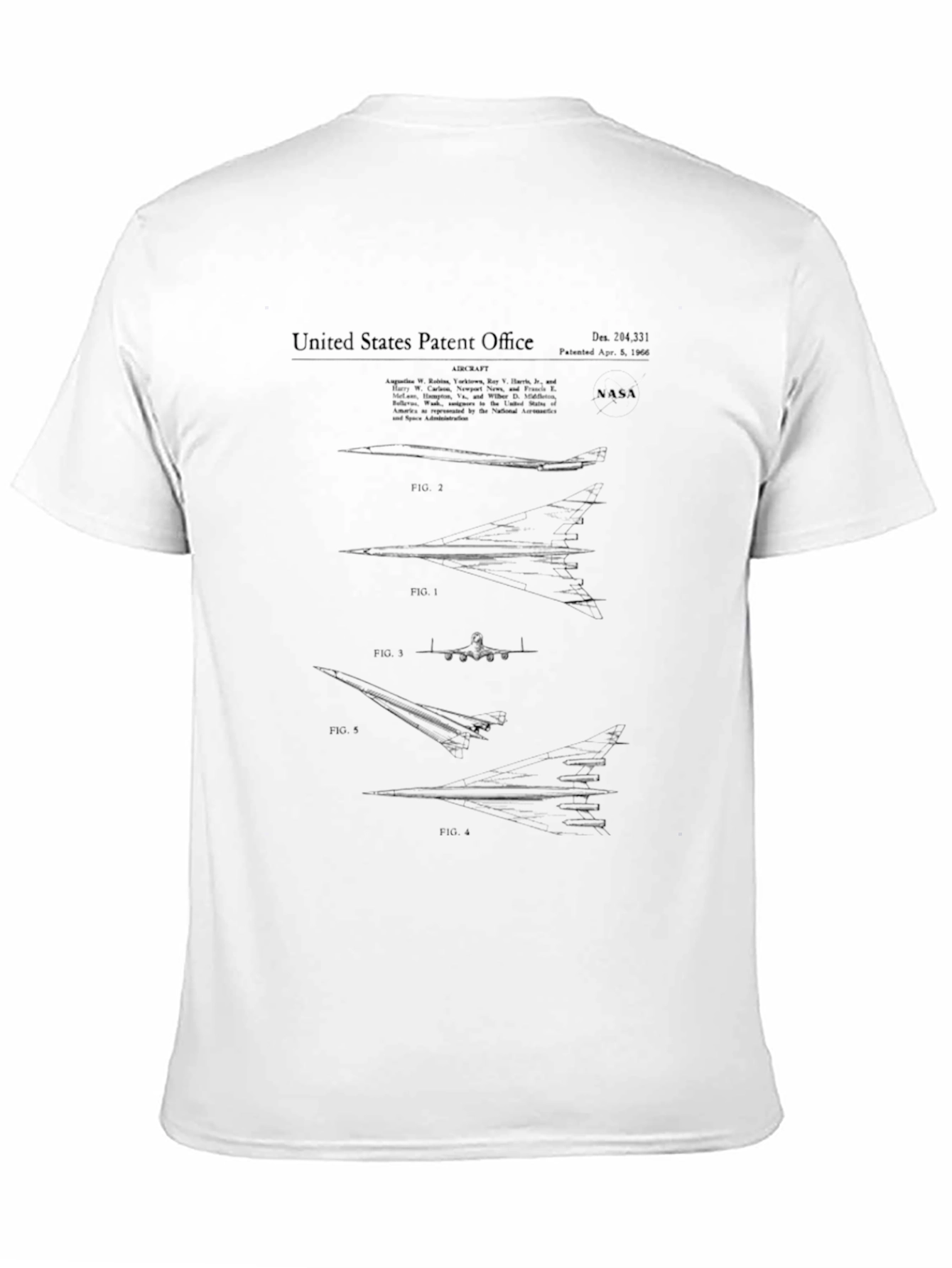 NASA Patent T-Shirt - Black