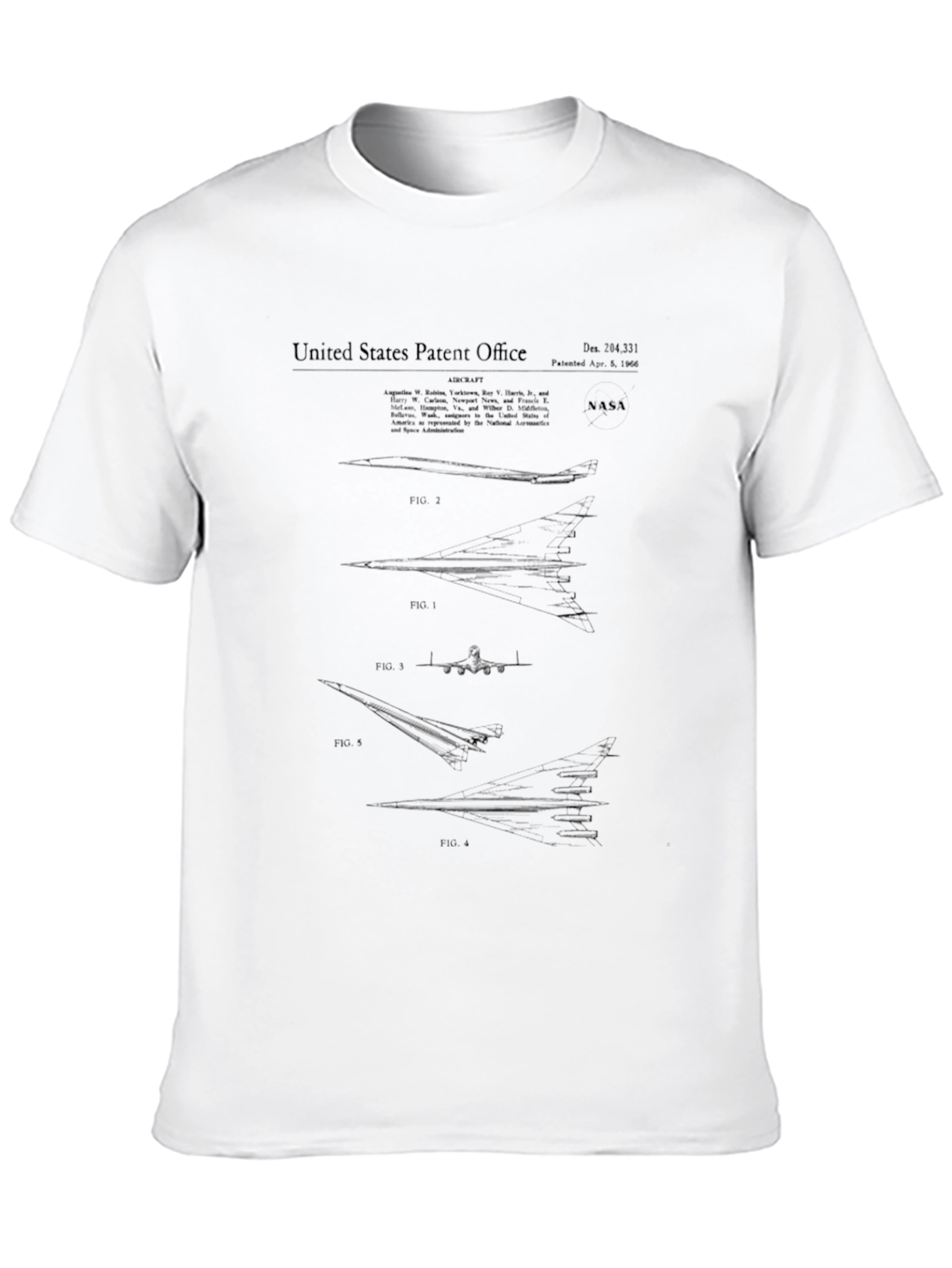 NASA Patent T-Shirt - Black