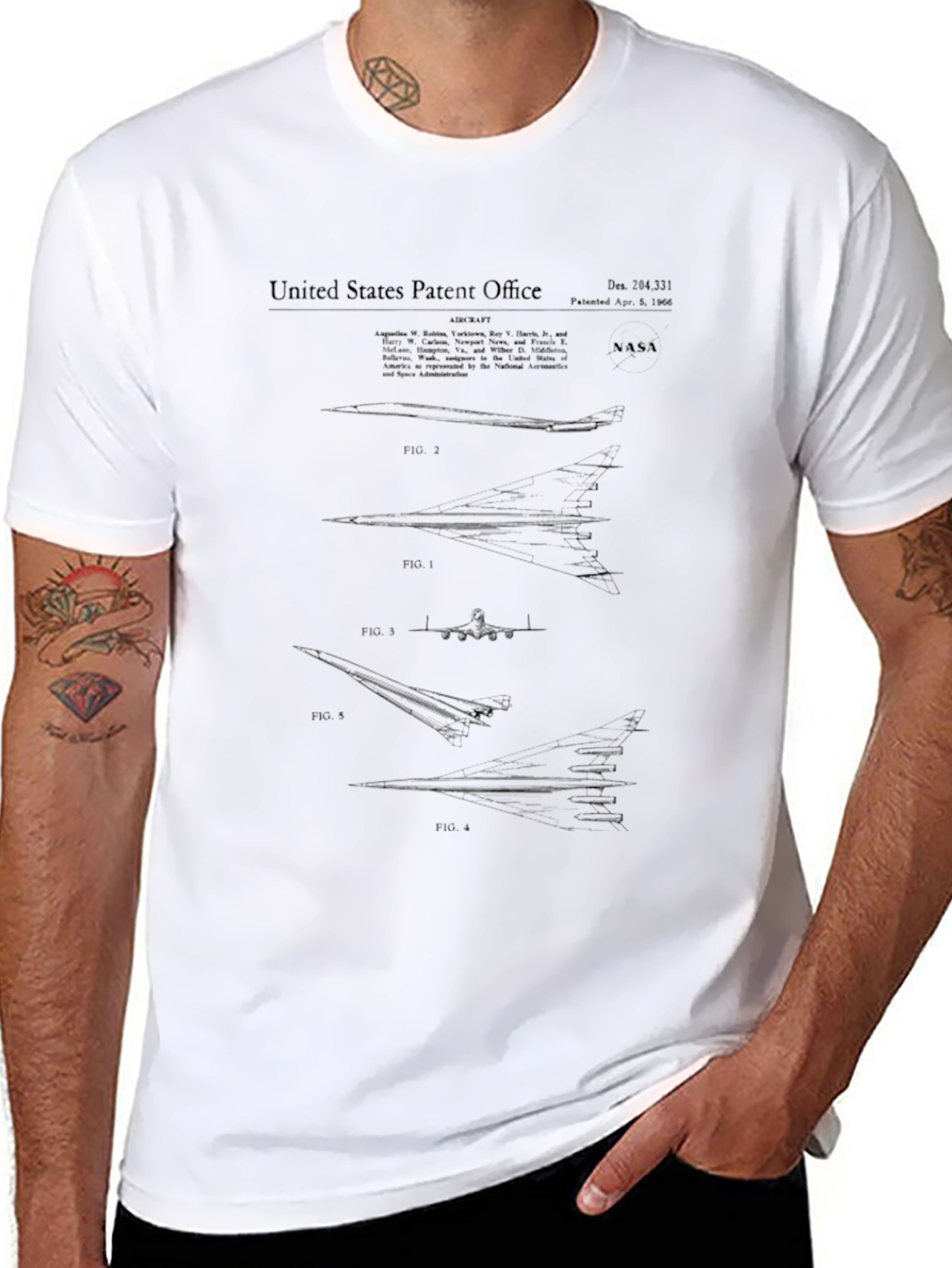 NASA Patent T-Shirt - Black