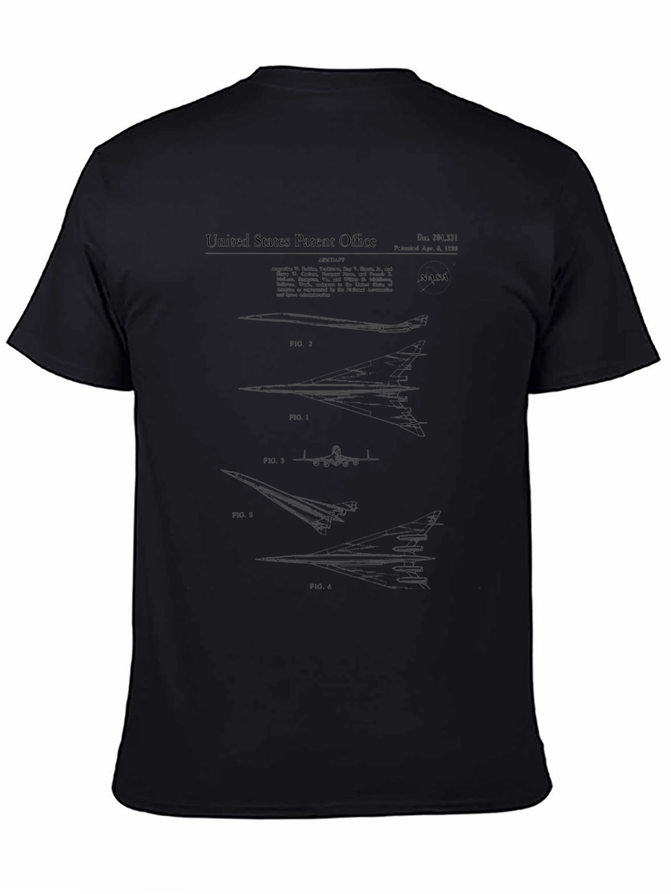 NASA Patent T-Shirt - Black