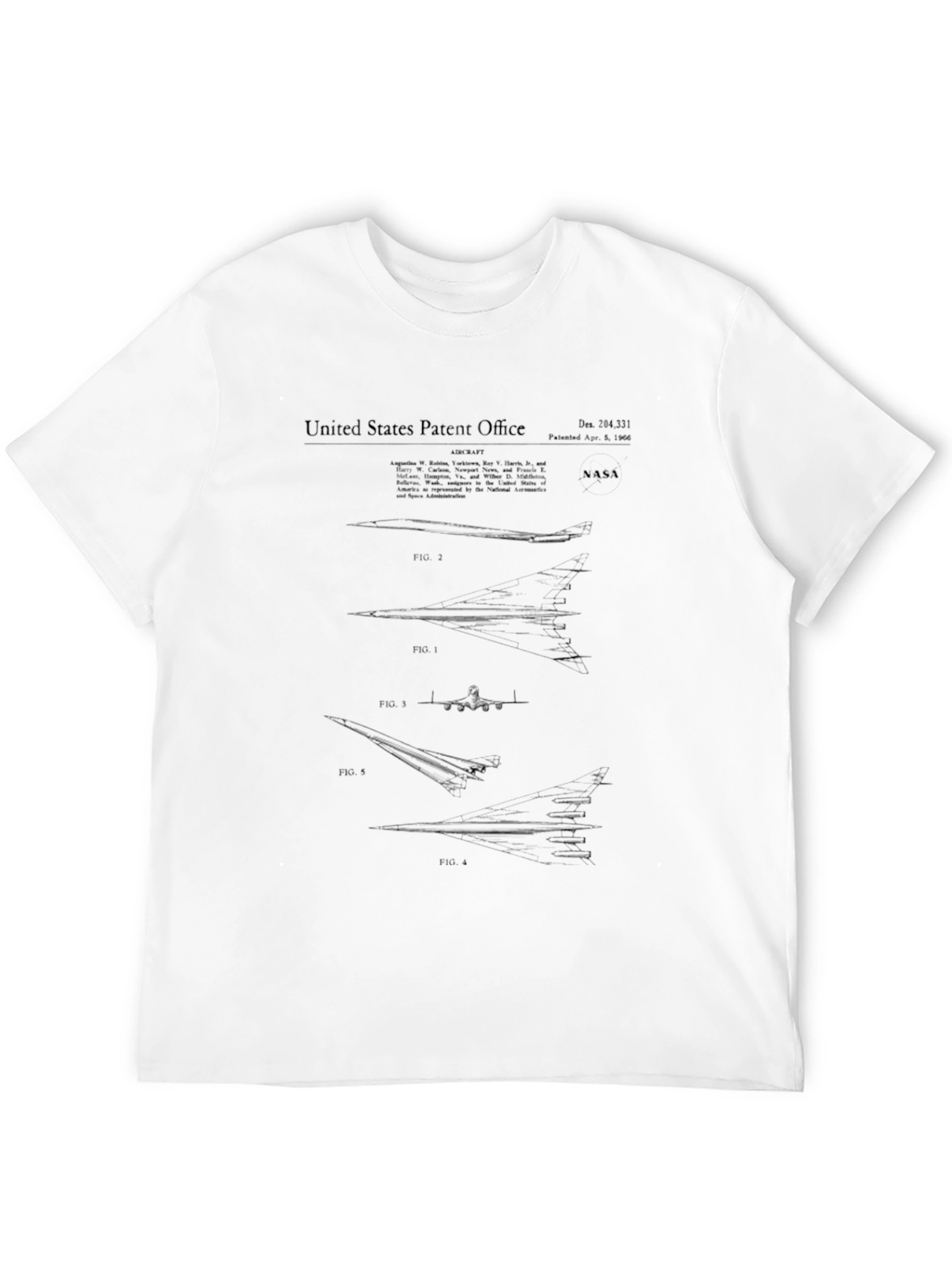 NASA Patent T-Shirt - Black