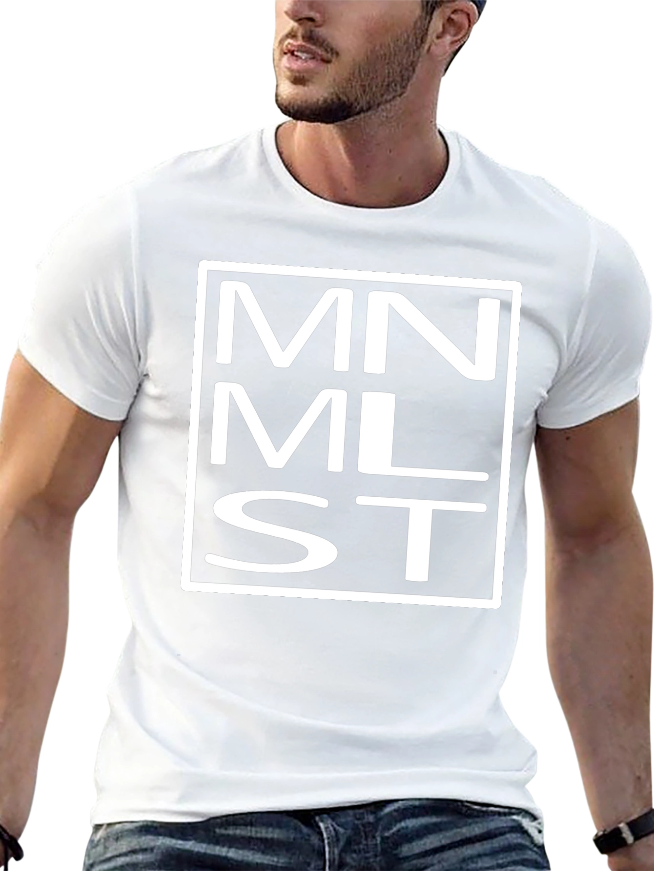 Minimalist MNMLST T-Shirt - Black Cotton Tee