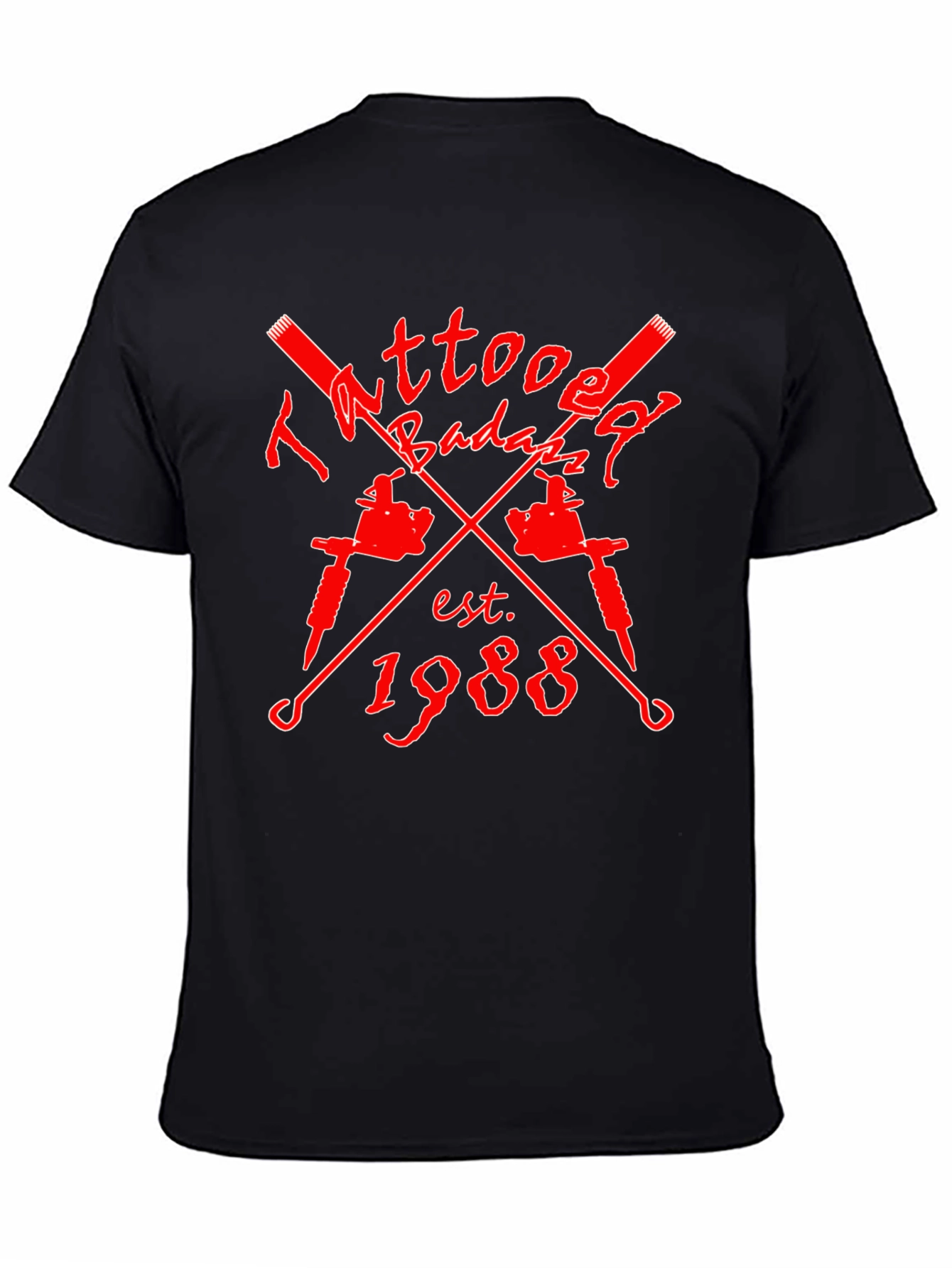 Tattoo Badazz Est 1988 Black Graphic Tee