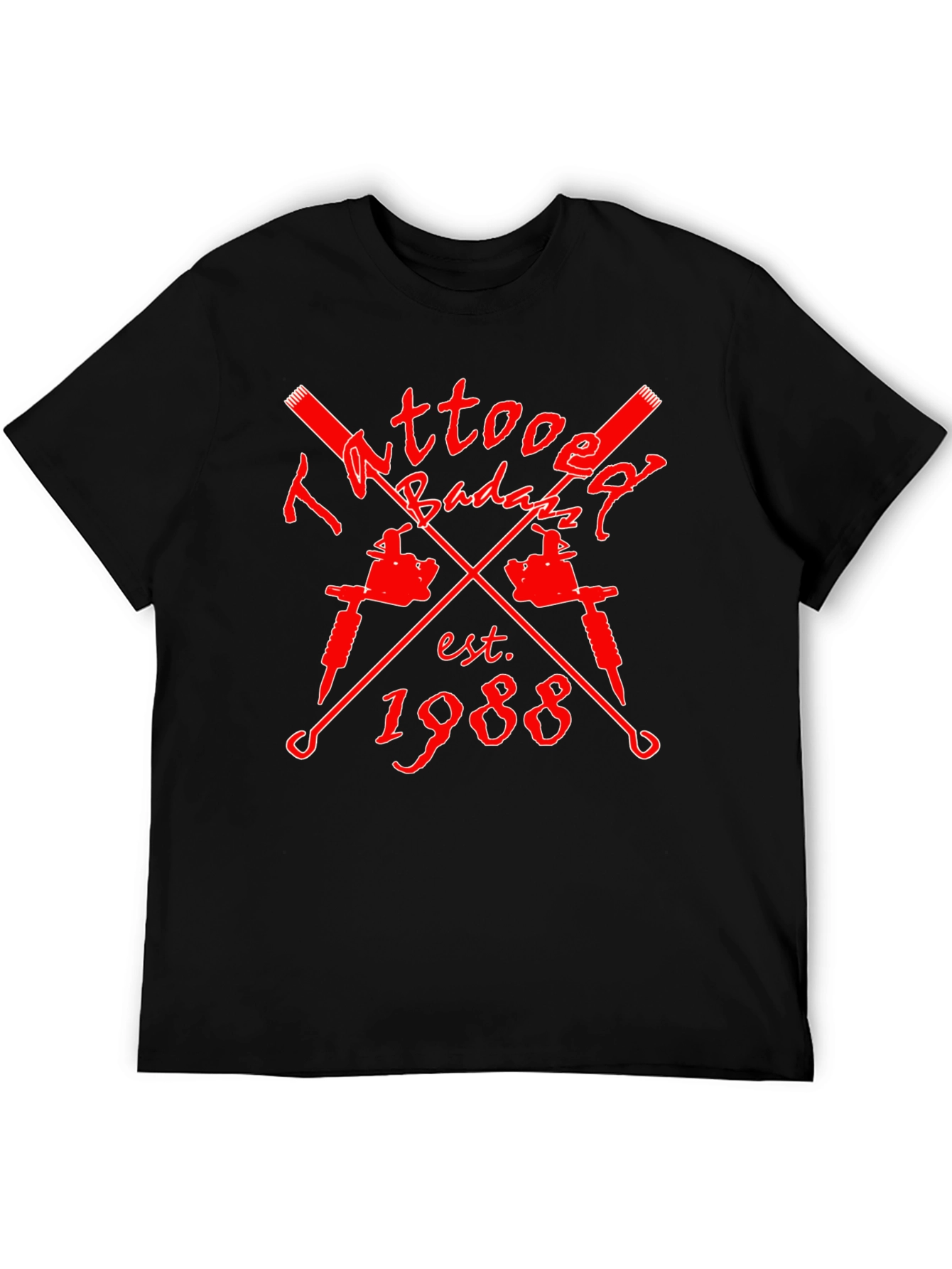 Tattoo Badazz Est 1988 Black Graphic Tee