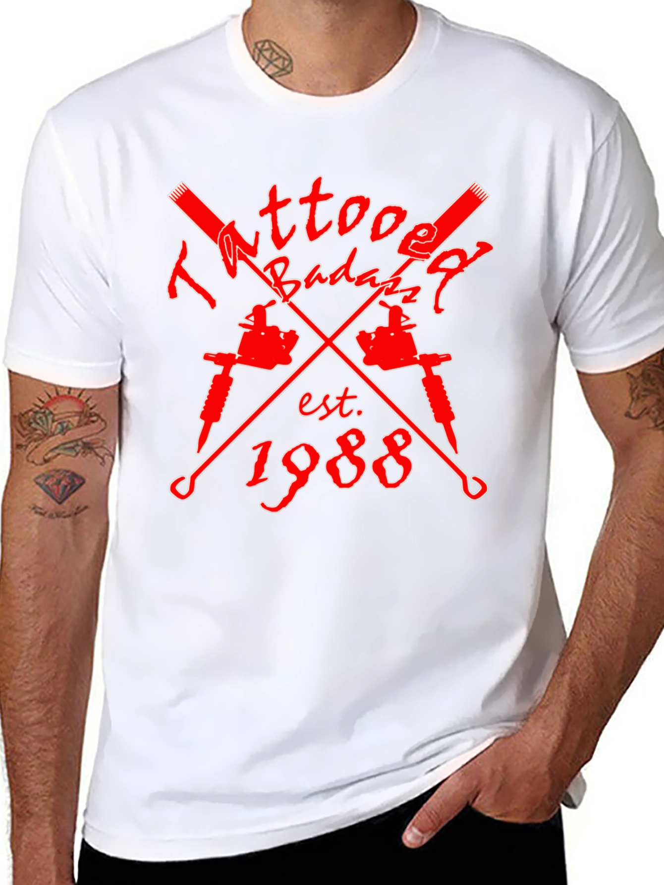 Tattoo Badazz Est 1988 Black Graphic Tee