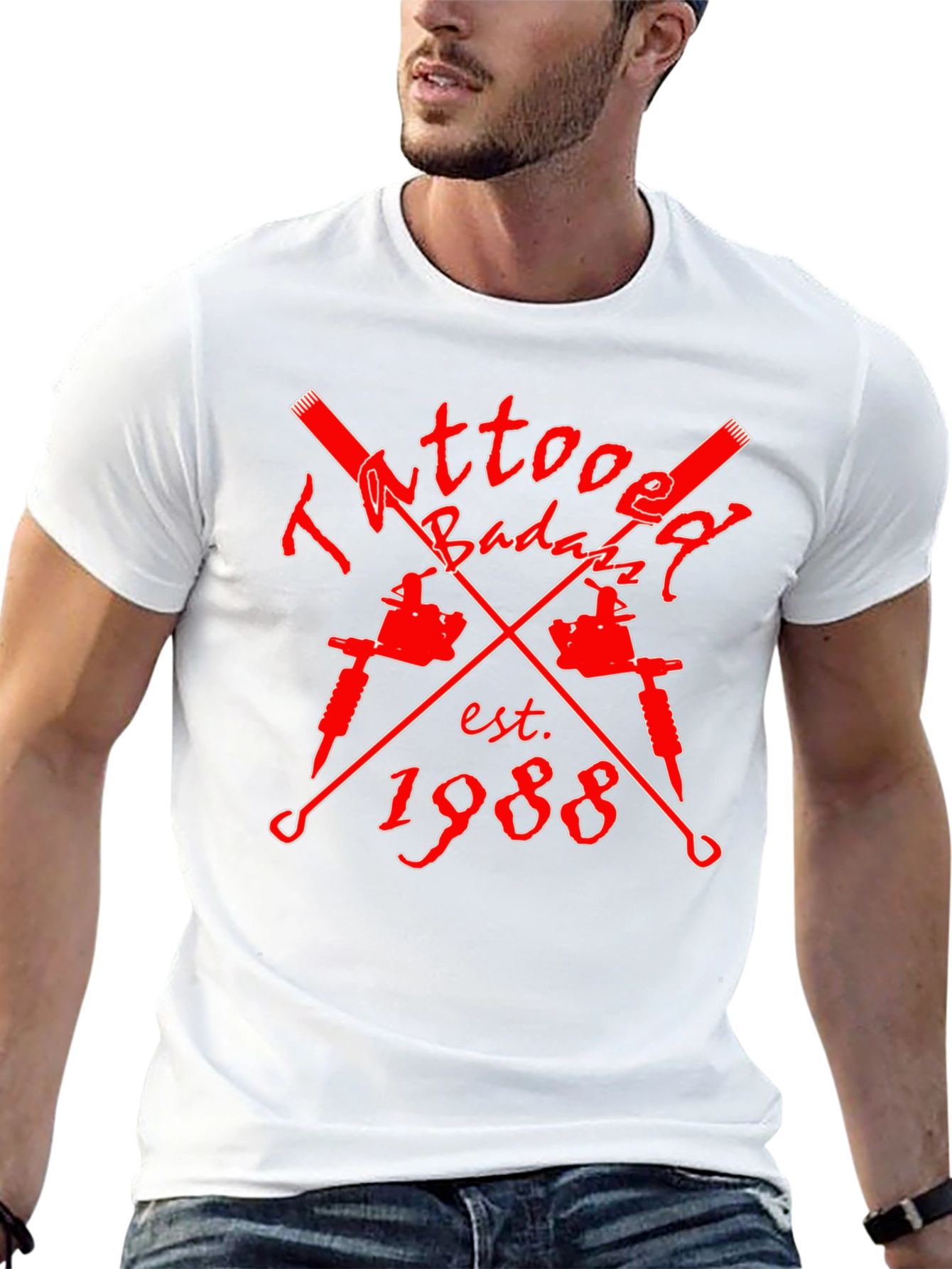 Tattoo Badazz Est 1988 Black Graphic Tee