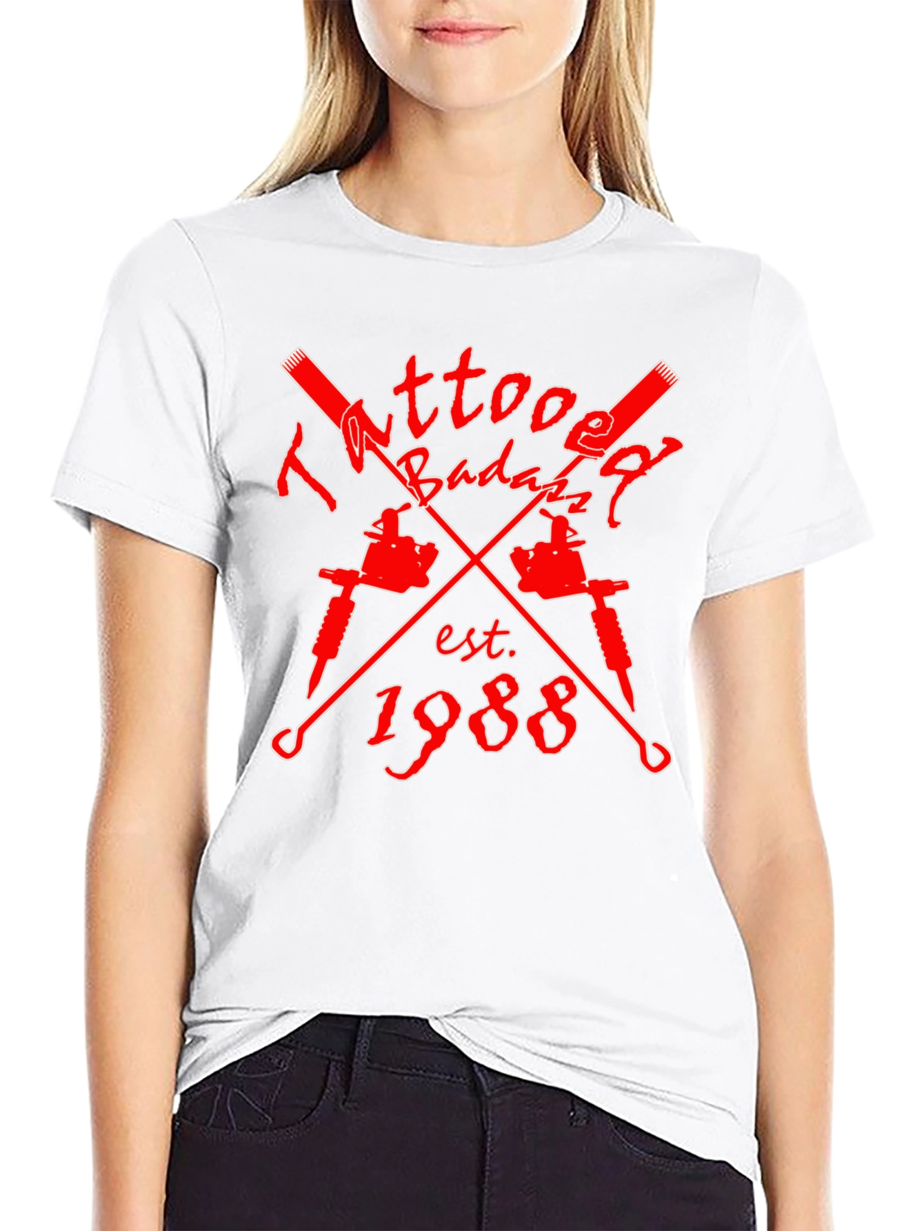 Tattoo Badazz Est 1988 Black Graphic Tee