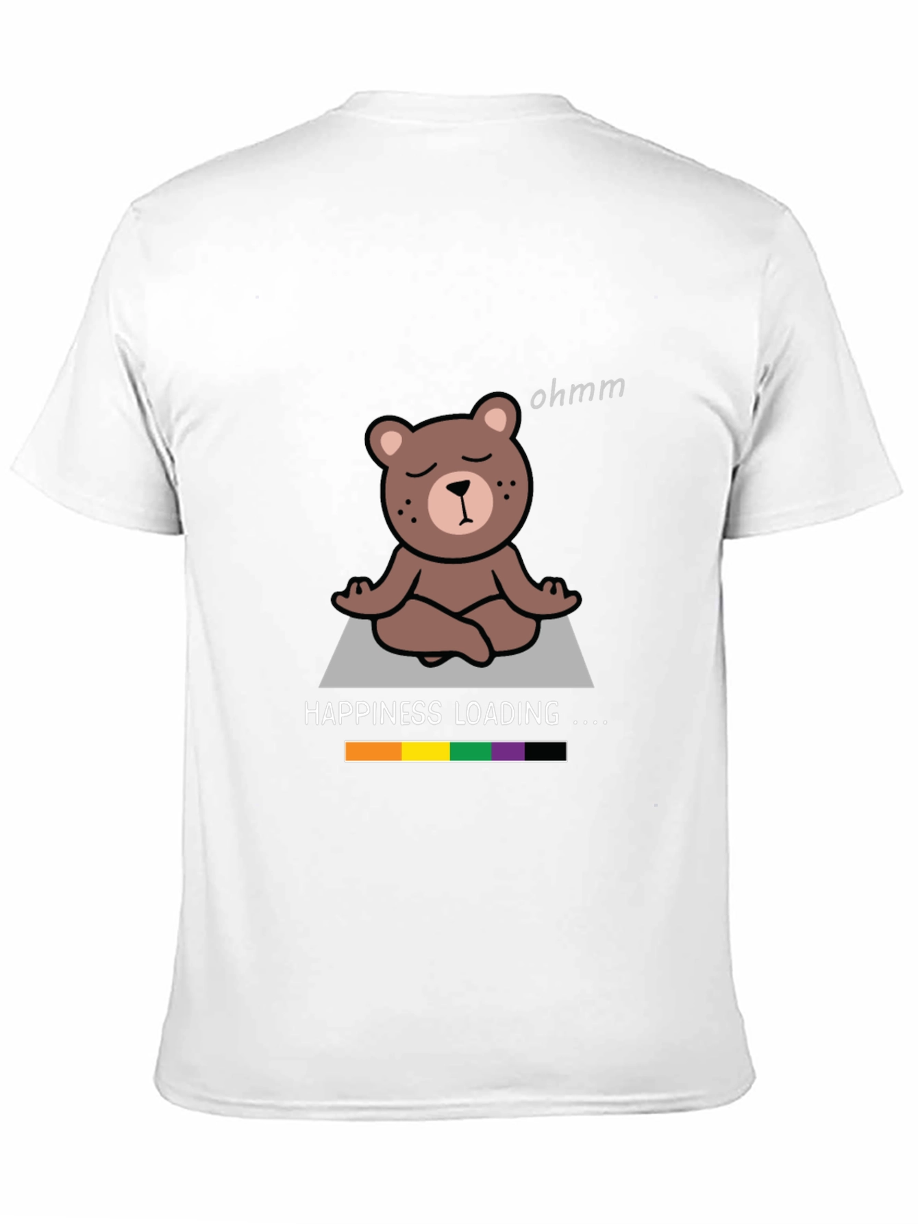 Funny Yoga Bear Happiness Loading T-Shirt