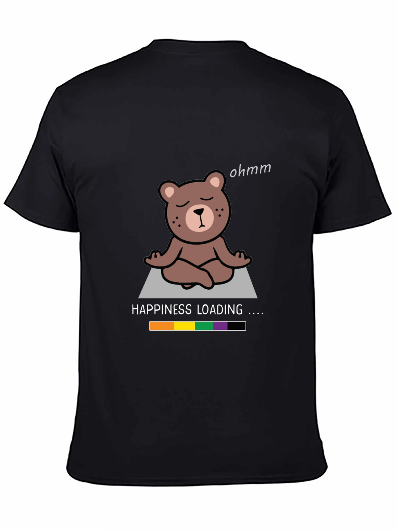 Funny Yoga Bear Happiness Loading T-Shirt