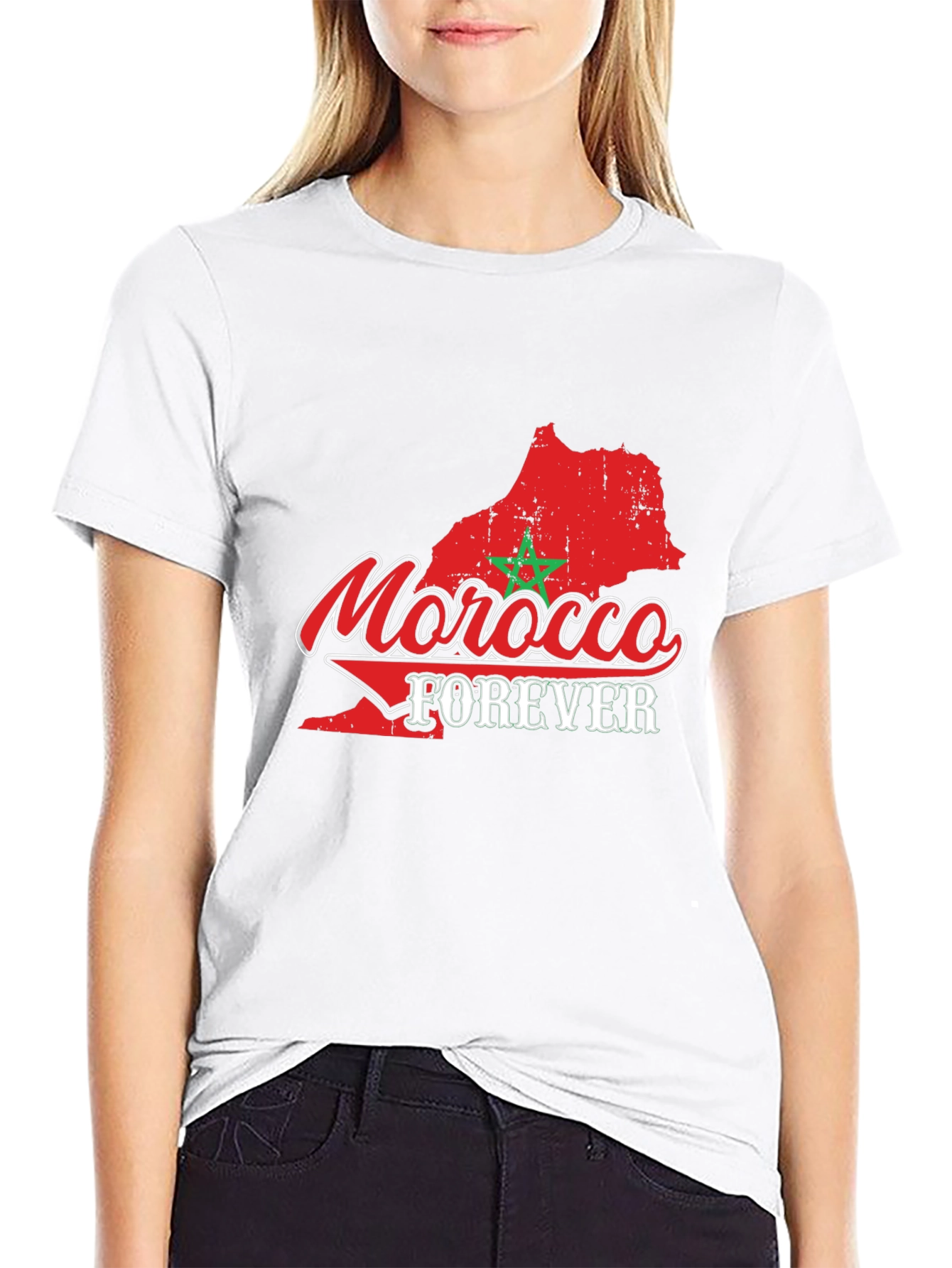 Morocco Forever Graphic T-Shirt - Black