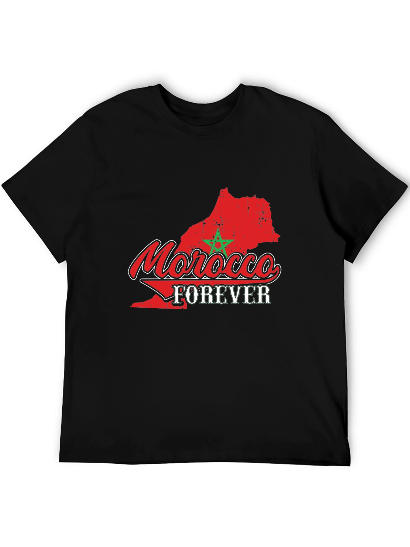 Morocco Forever Graphic T-Shirt - Black