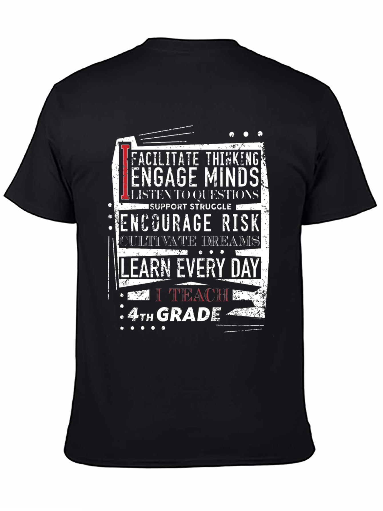 Teacher 4th Grade T-Shirt - Encourage Minds & Dreams