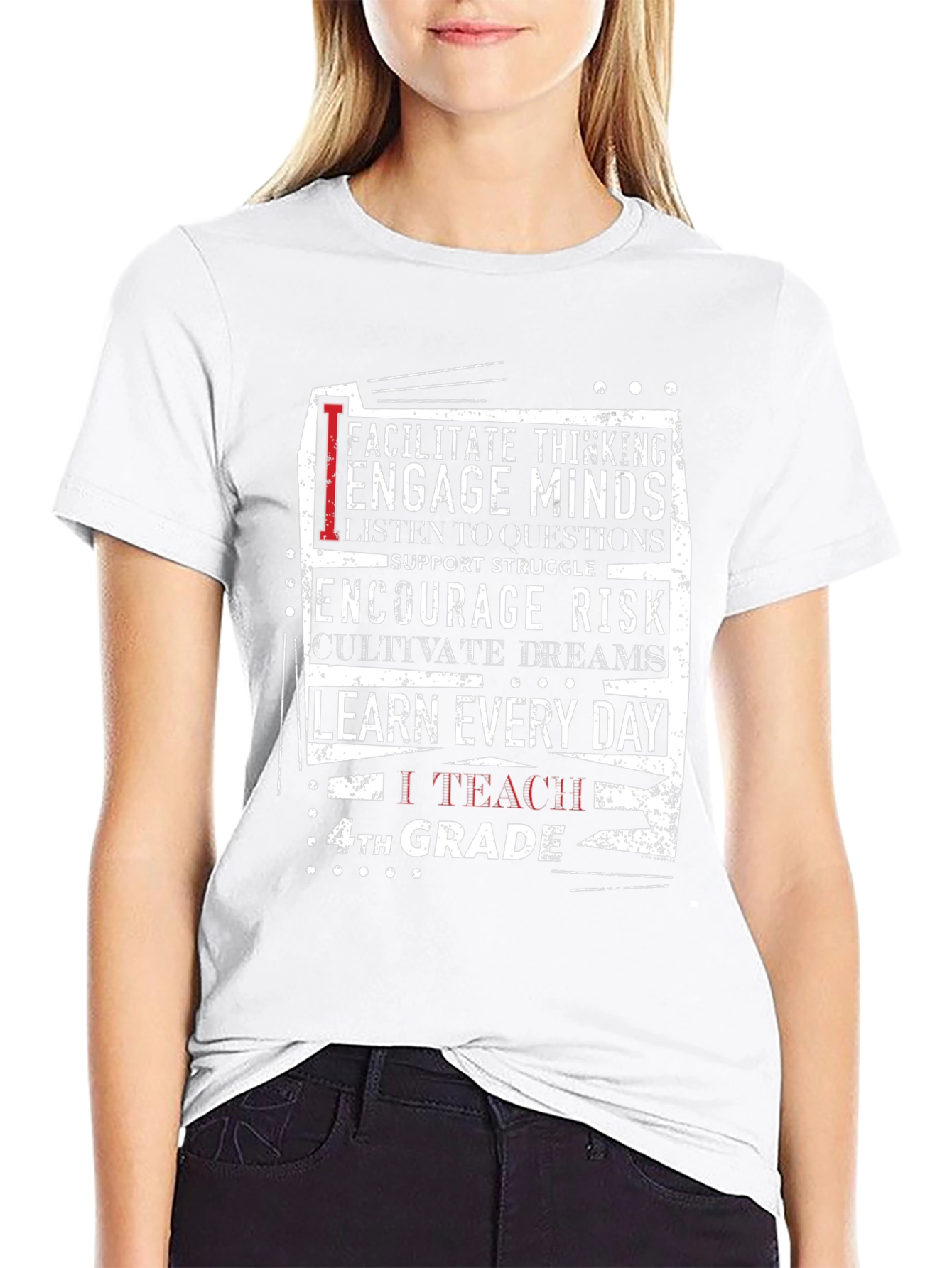 Teacher 4th Grade T-Shirt - Encourage Minds & Dreams