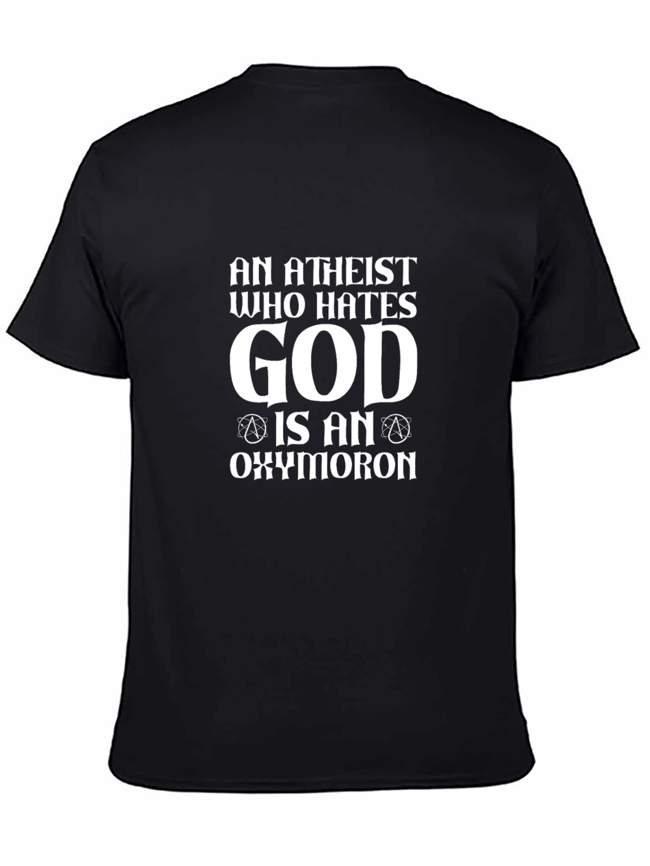 Atheist Oxymoron Graphic Tee - Bold Statement Shirt