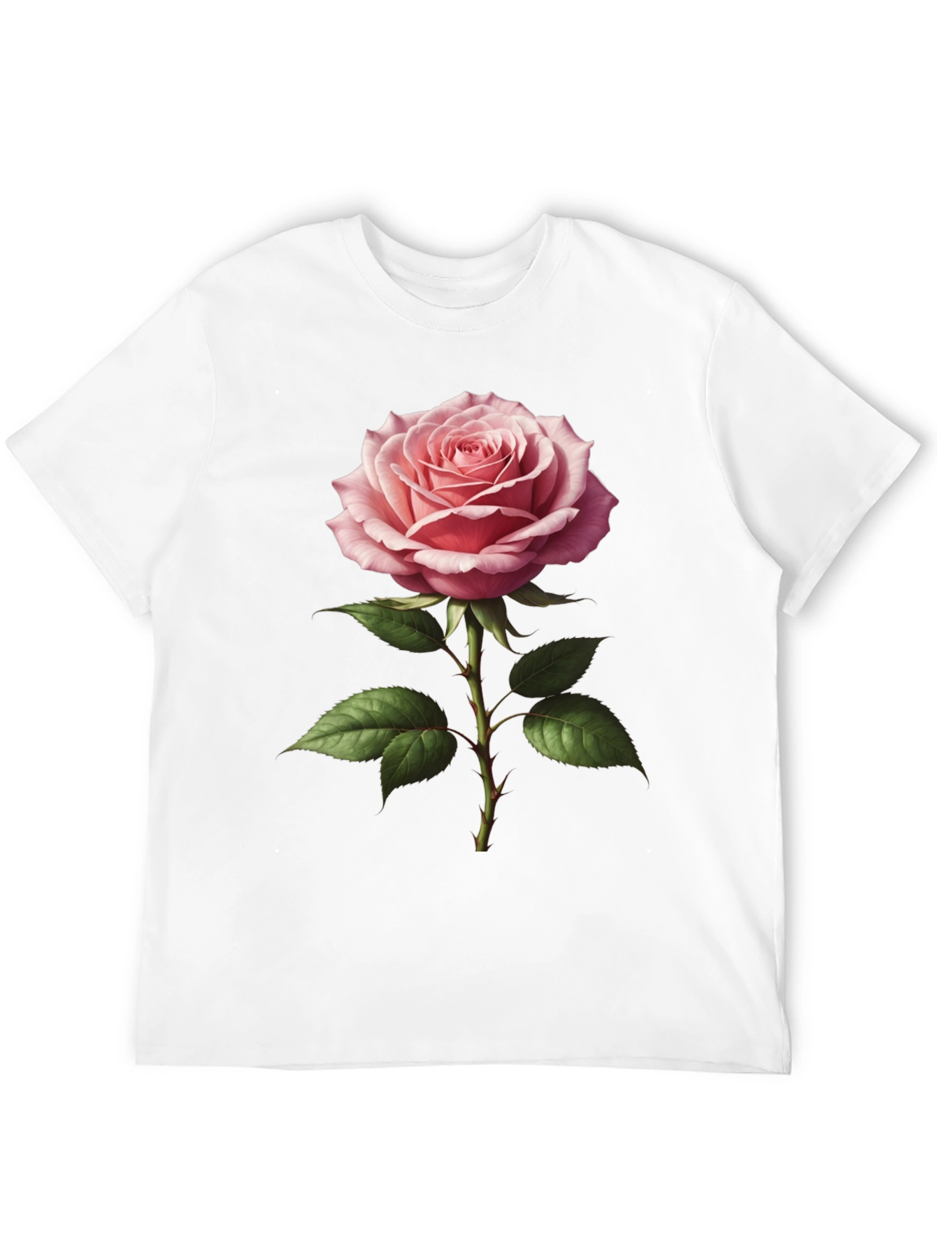 Elegant Rose Graphic T-Shirt - Floral Design