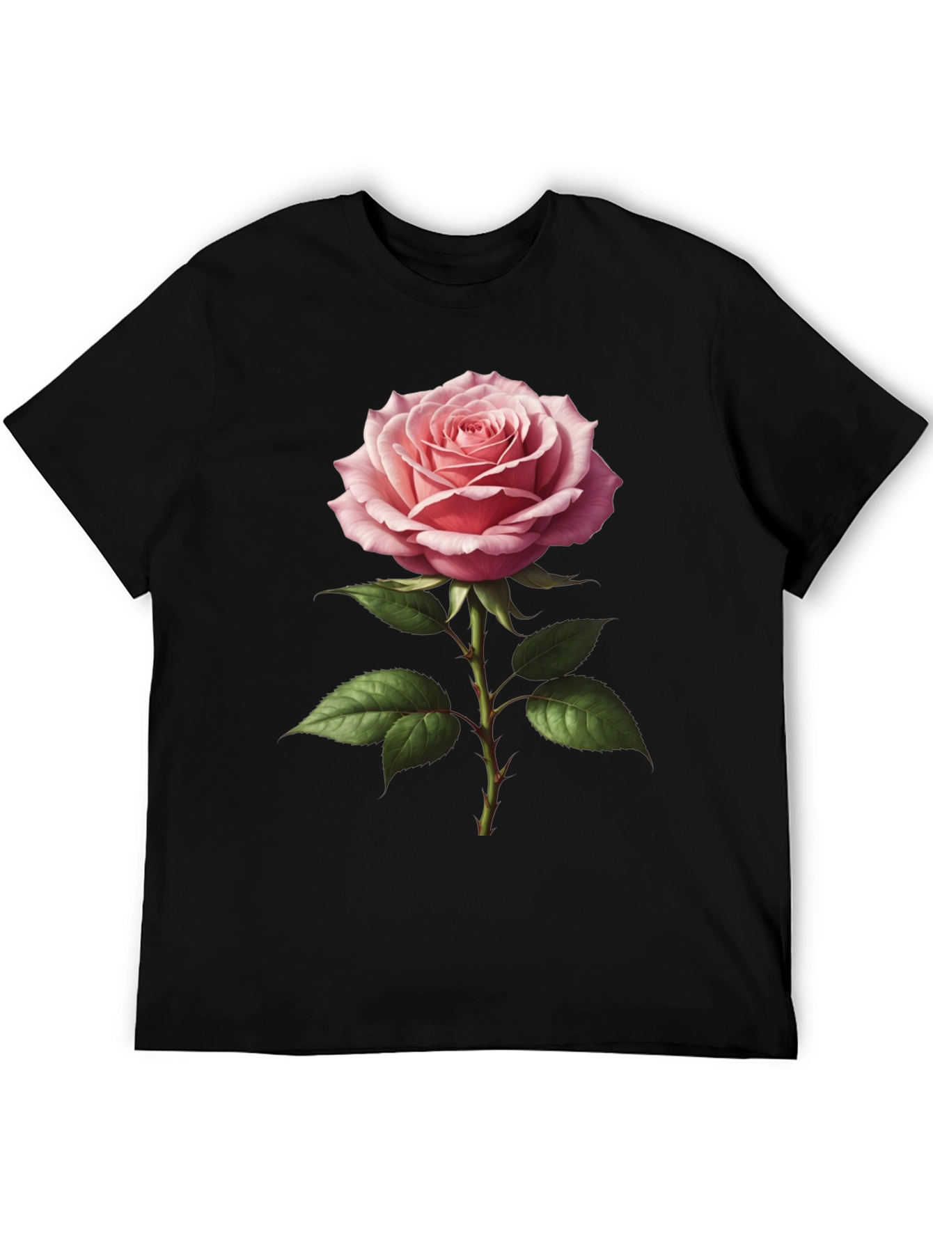 Elegant Rose Graphic T-Shirt - Floral Design