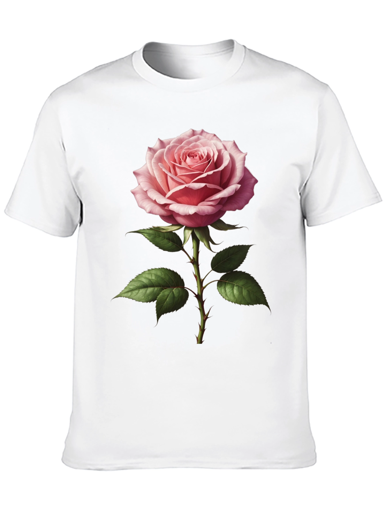 Elegant Rose Graphic T-Shirt - Floral Design