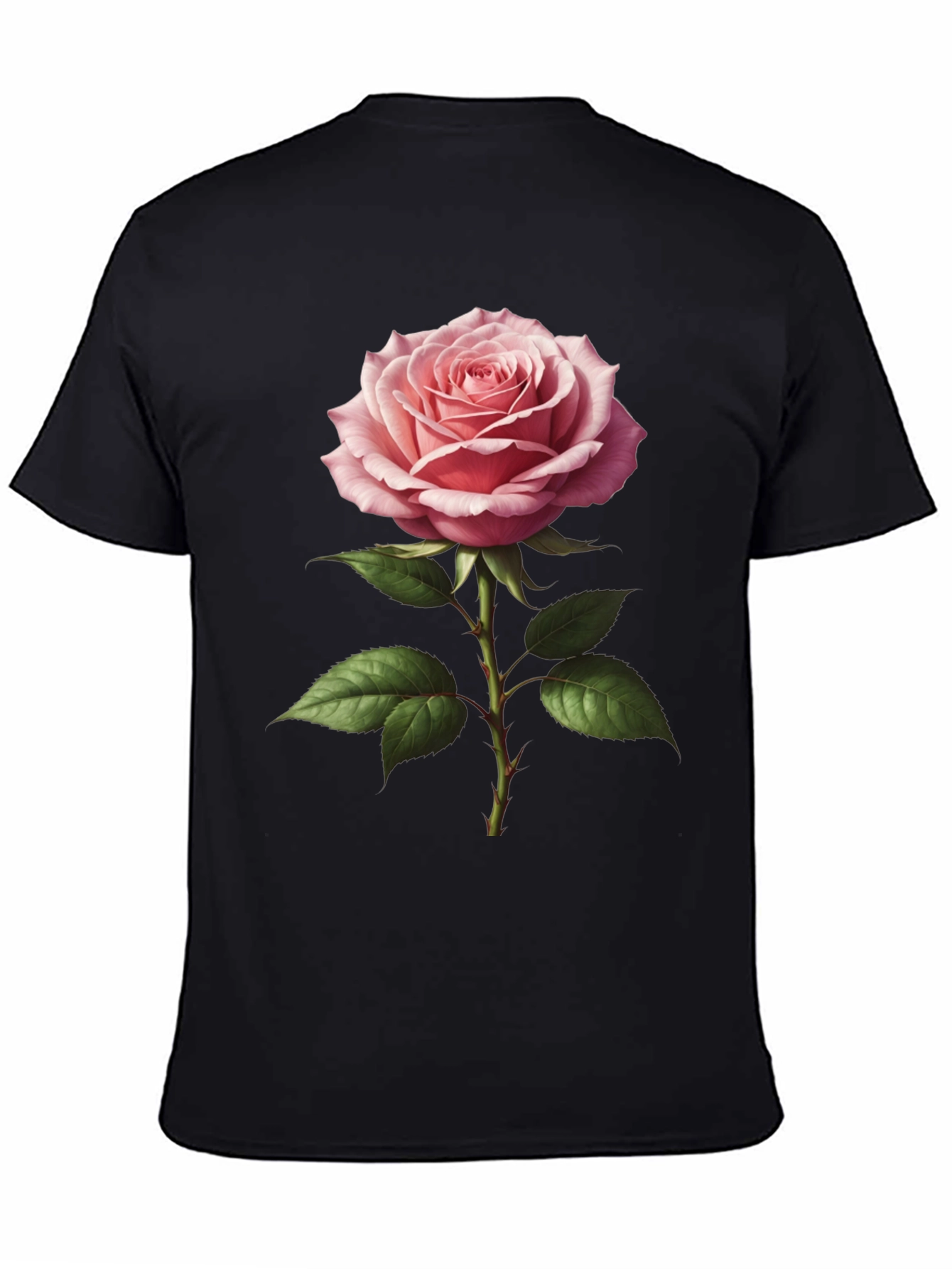 Elegant Rose Graphic T-Shirt - Floral Design