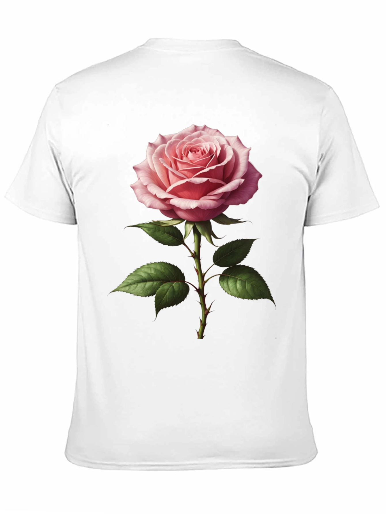 Elegant Rose Graphic T-Shirt - Floral Design