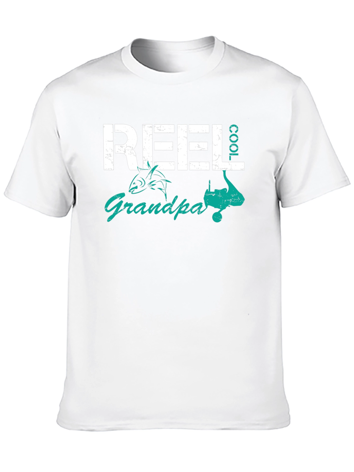 Reel Cool Grandpa Fishing T-Shirt - Black