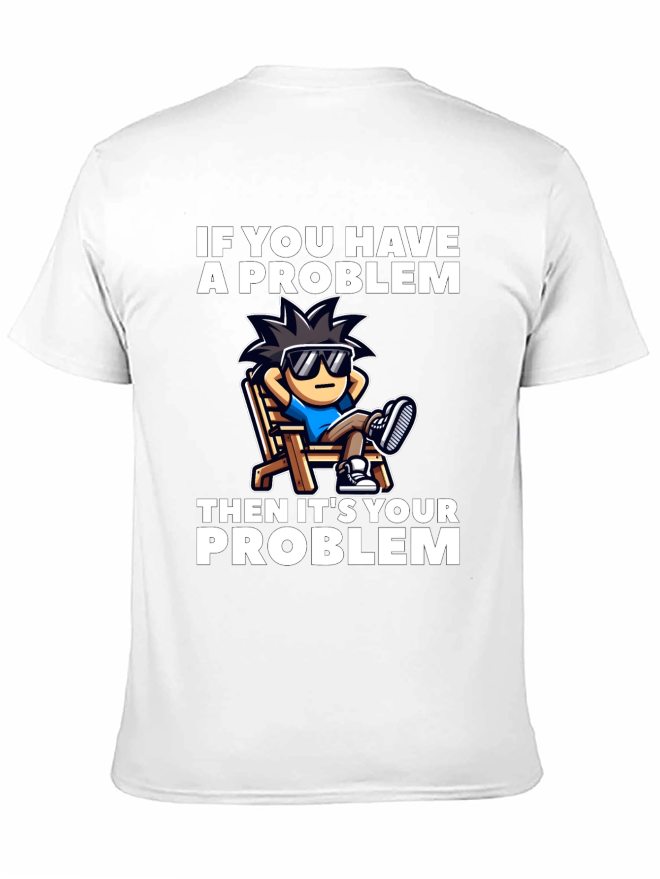 Chill Cartoon Graphic T-Shirt - Relaxed Vibes