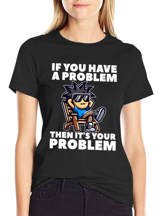 Chill Cartoon Graphic T-Shirt - Relaxed Vibes