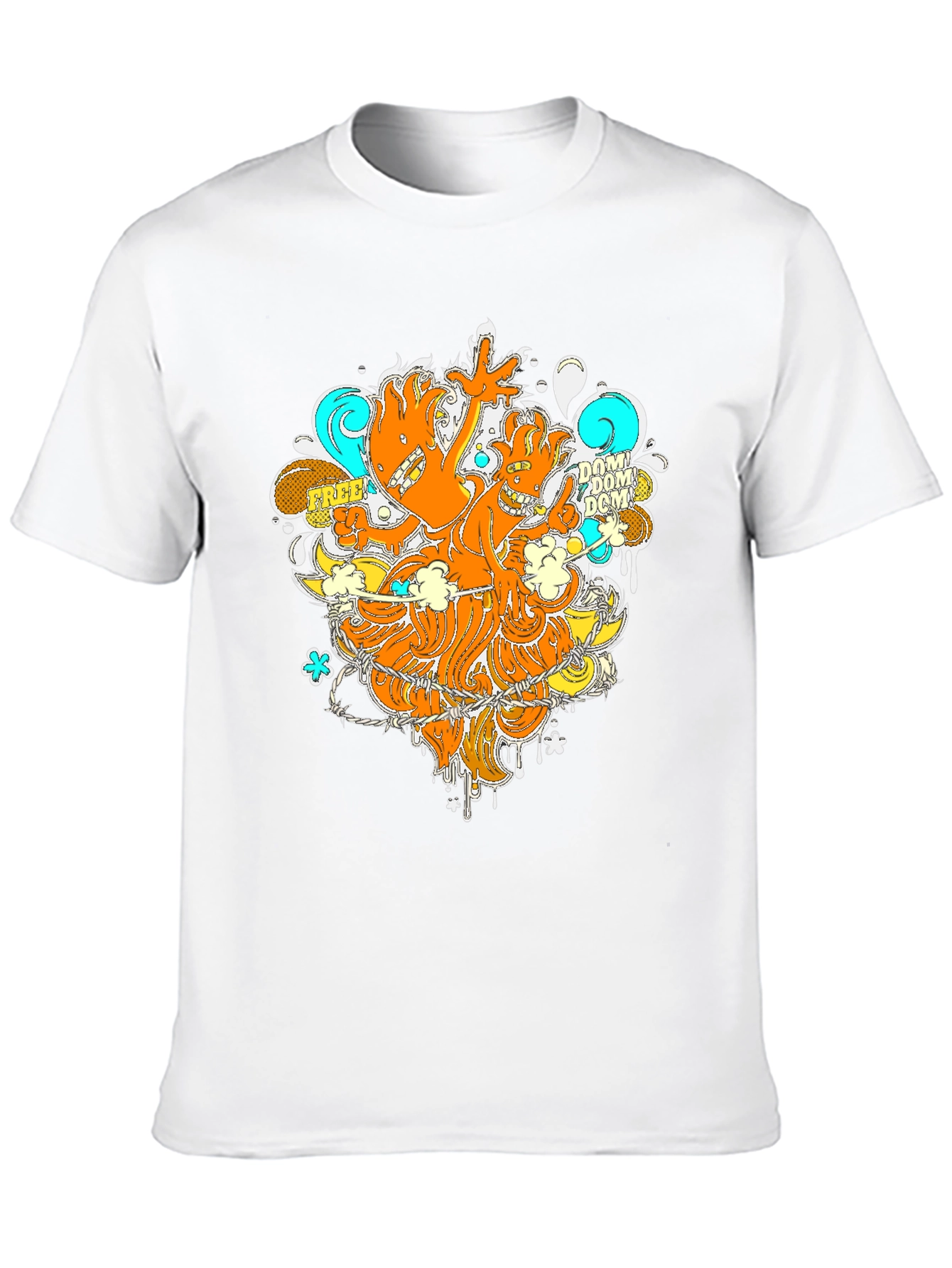 Funky Graphic Print Black T-Shirt