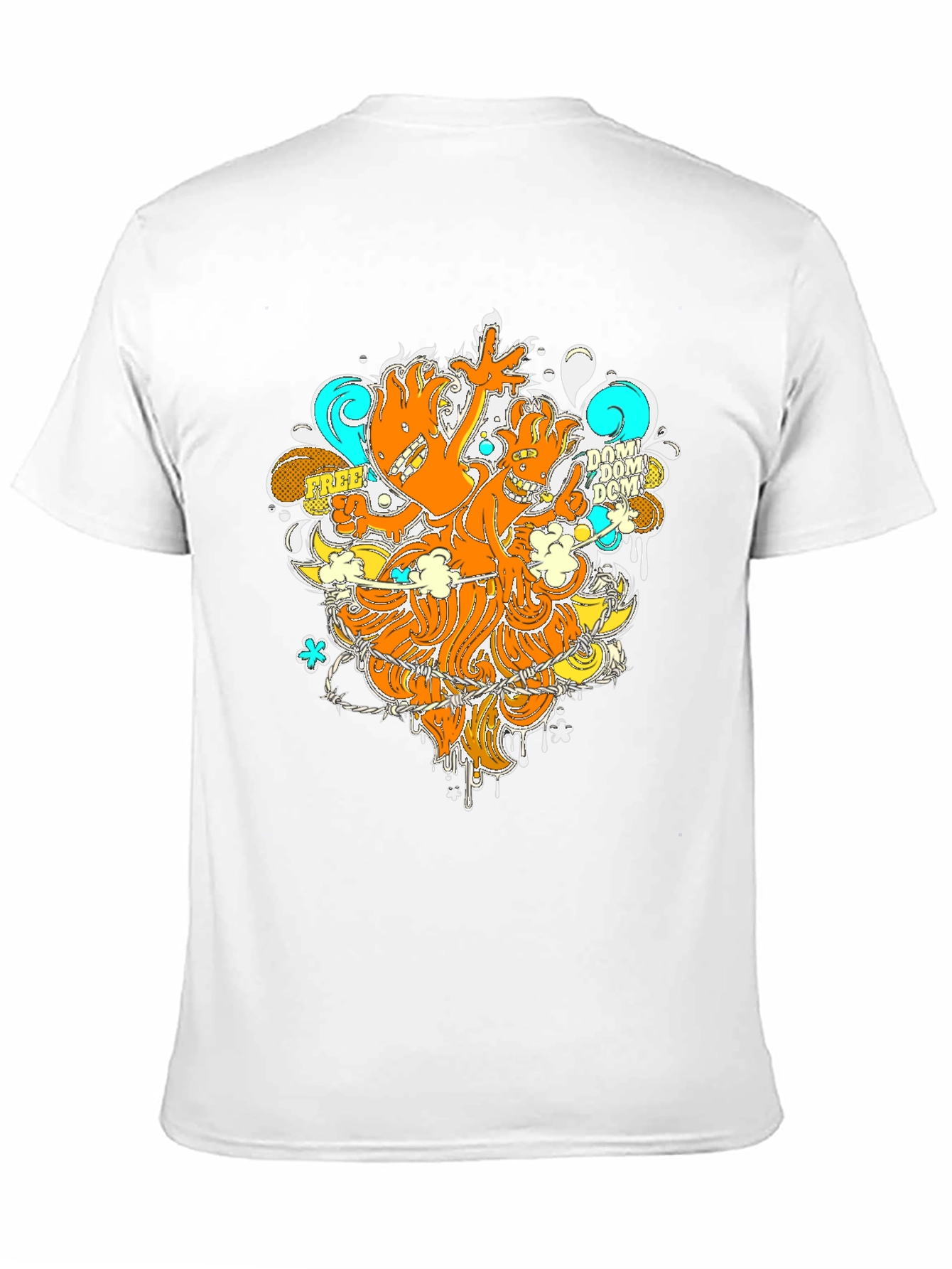 Funky Graphic Print Black T-Shirt
