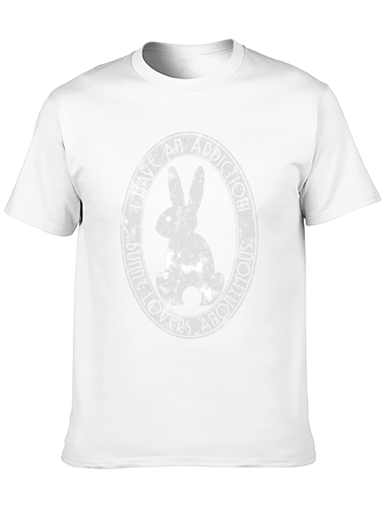 Bunny Circle Graphic Tee - Soft Cotton Black T-Shirt