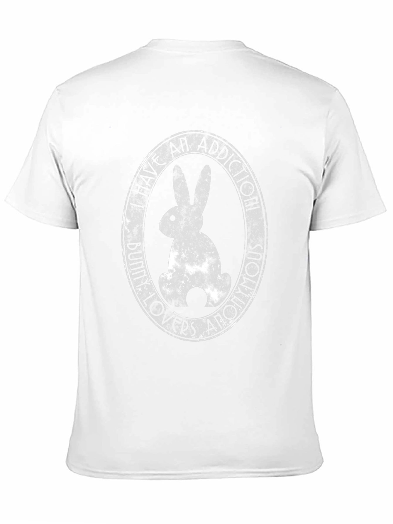 Bunny Circle Graphic Tee - Soft Cotton Black T-Shirt