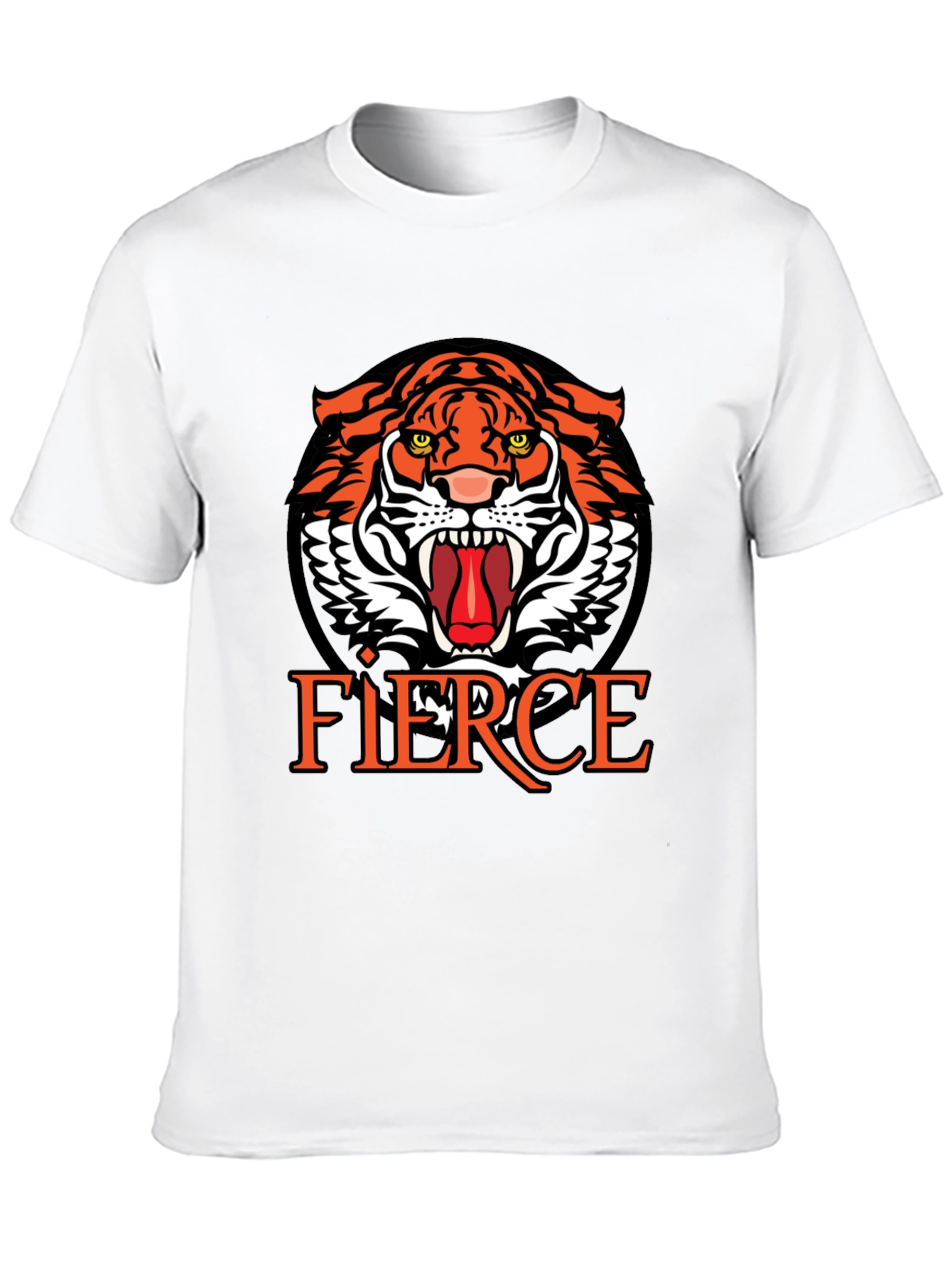 Fierce Tiger Graphic Print T-Shirt
