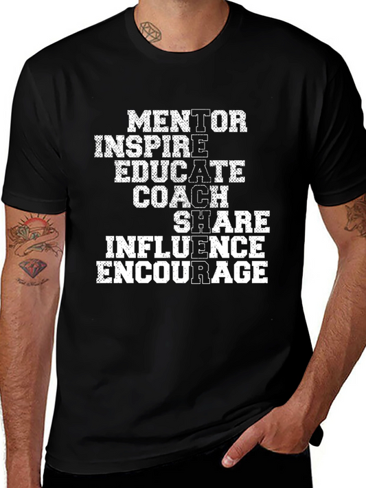 Teacher Inspiration T-Shirt: Mentor Inspire Educate