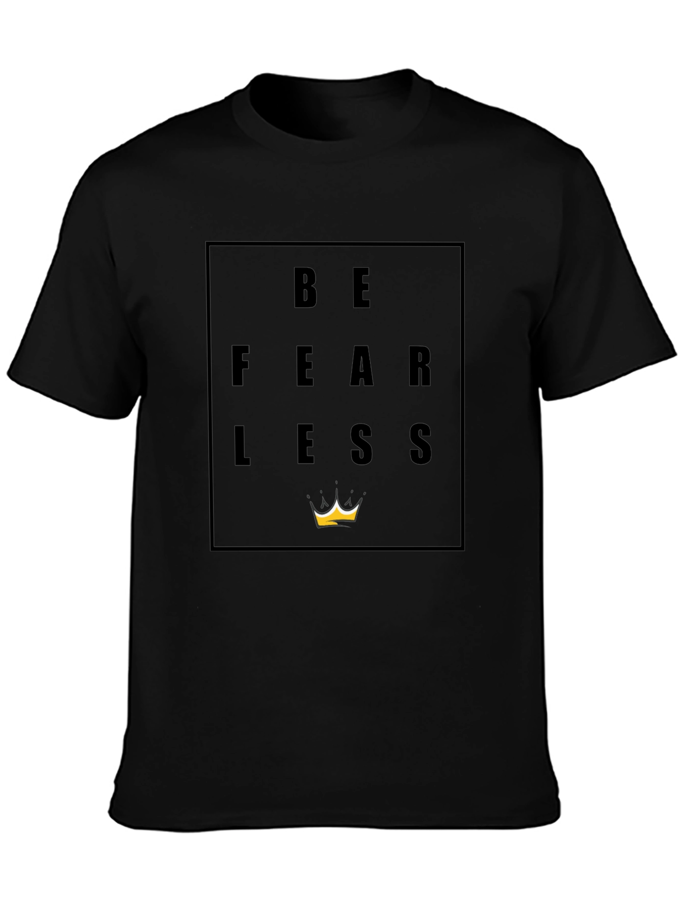 Be Fearless Graphic T-Shirt - Black