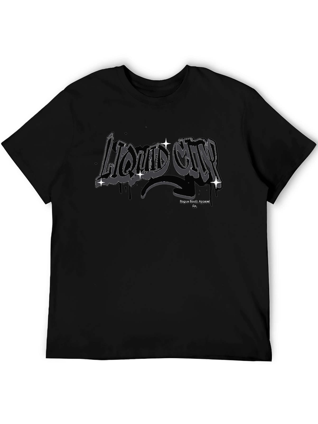 Liquid City Black T-Shirt