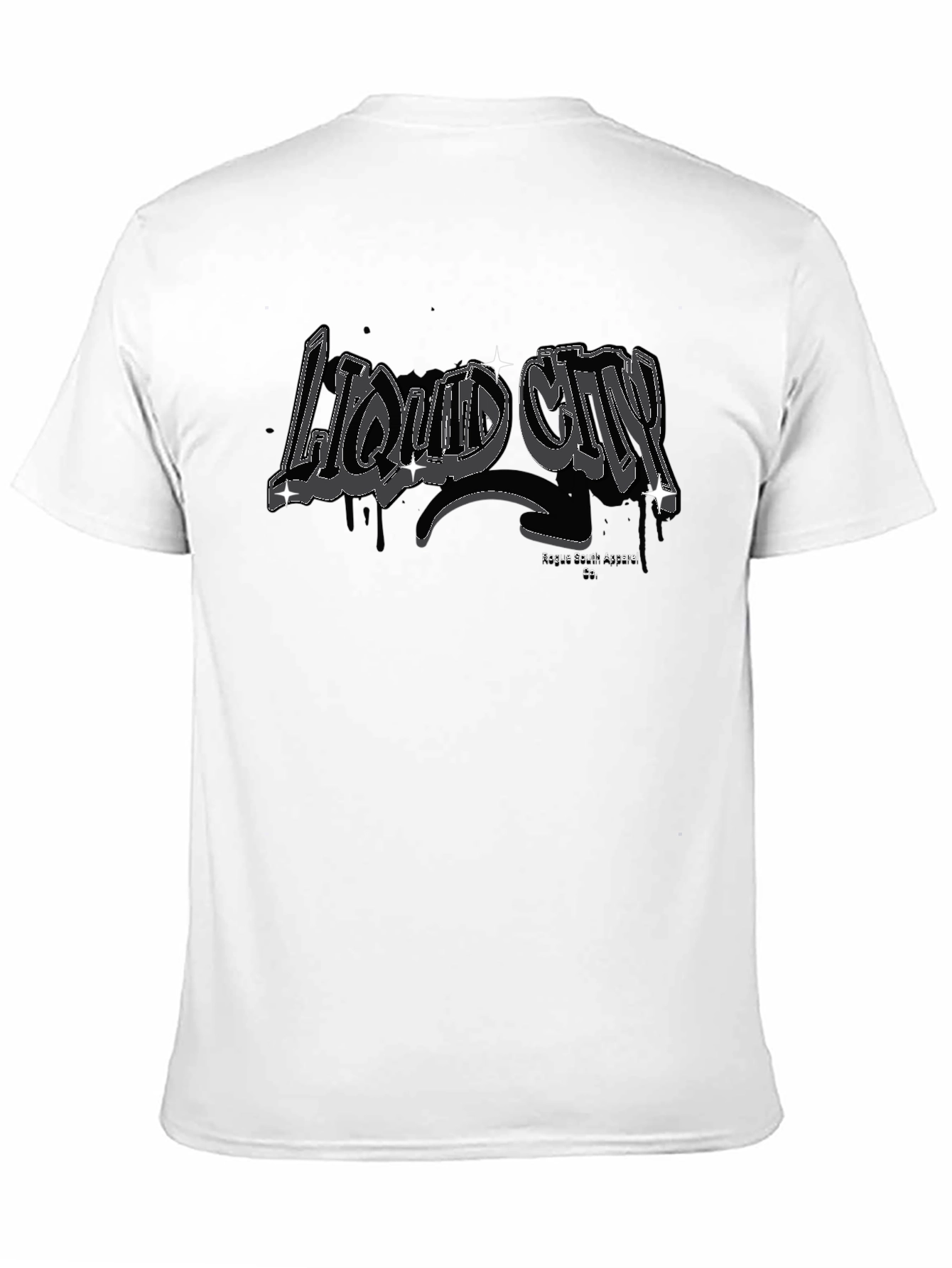 Liquid City Black T-Shirt