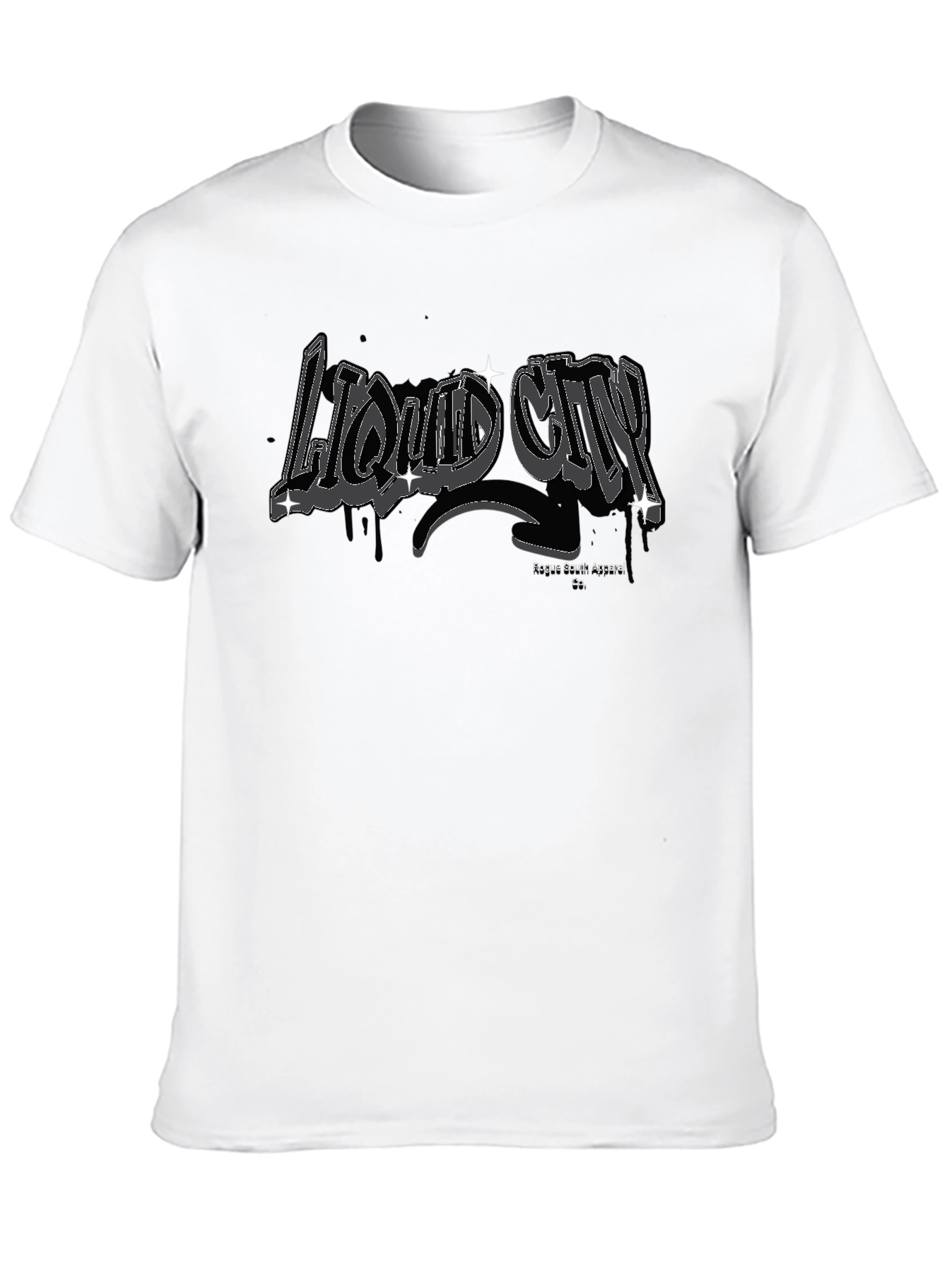 Liquid City Black T-Shirt