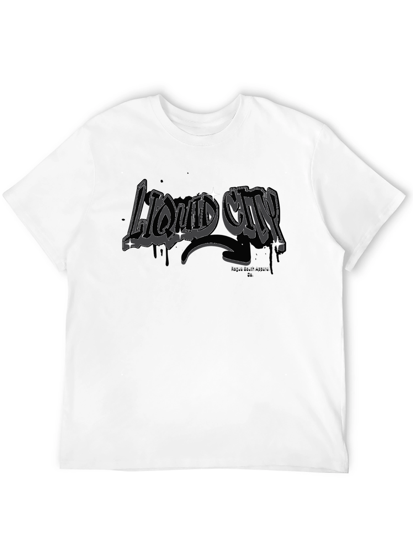 Liquid City Black T-Shirt