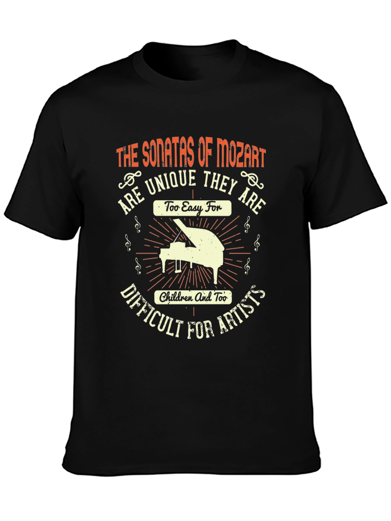 Mozart Sonatas T-Shirt - Unique Music Lover Gift