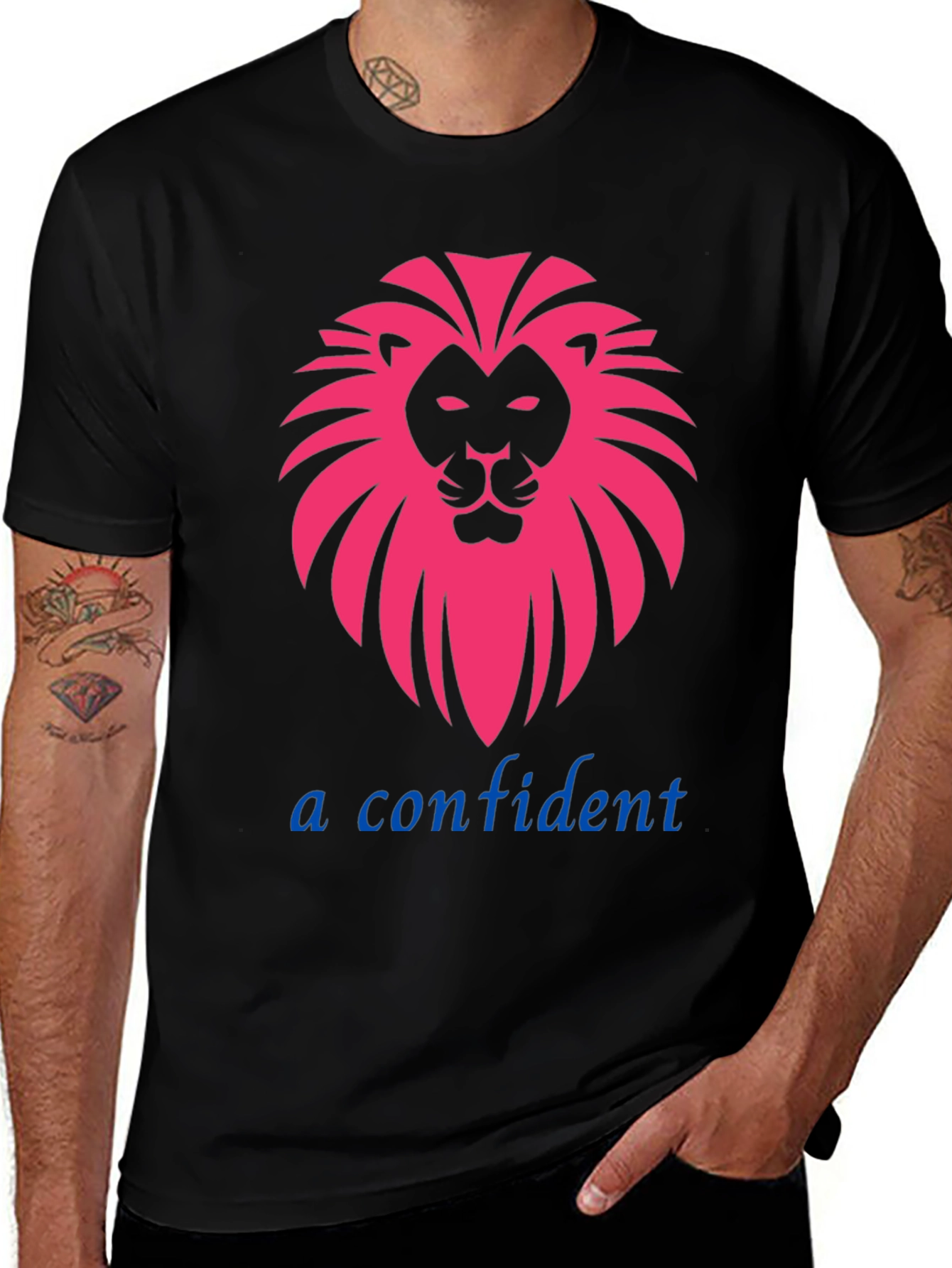 Bold Lion Graphic Tee - Confident Style