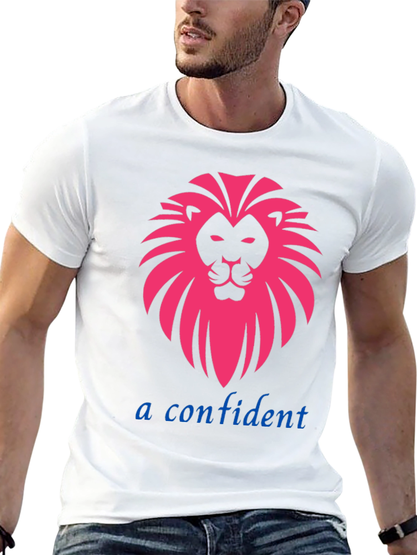 Bold Lion Graphic Tee - Confident Style