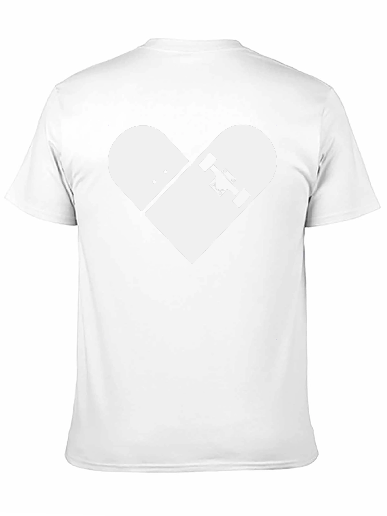 Skateboard Heart Graphic Tee - Black