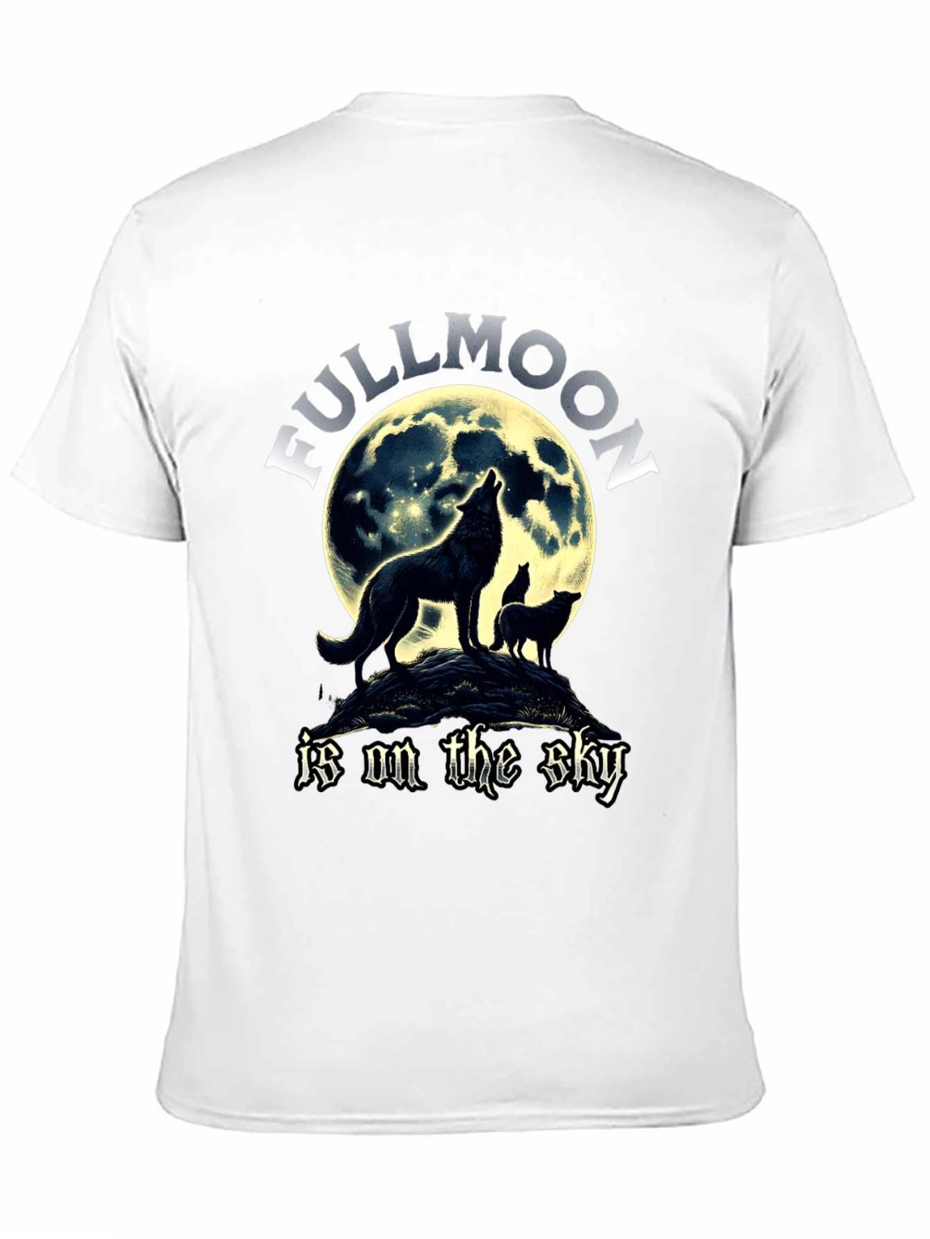 Full Moon Wolves Graphic T-Shirt