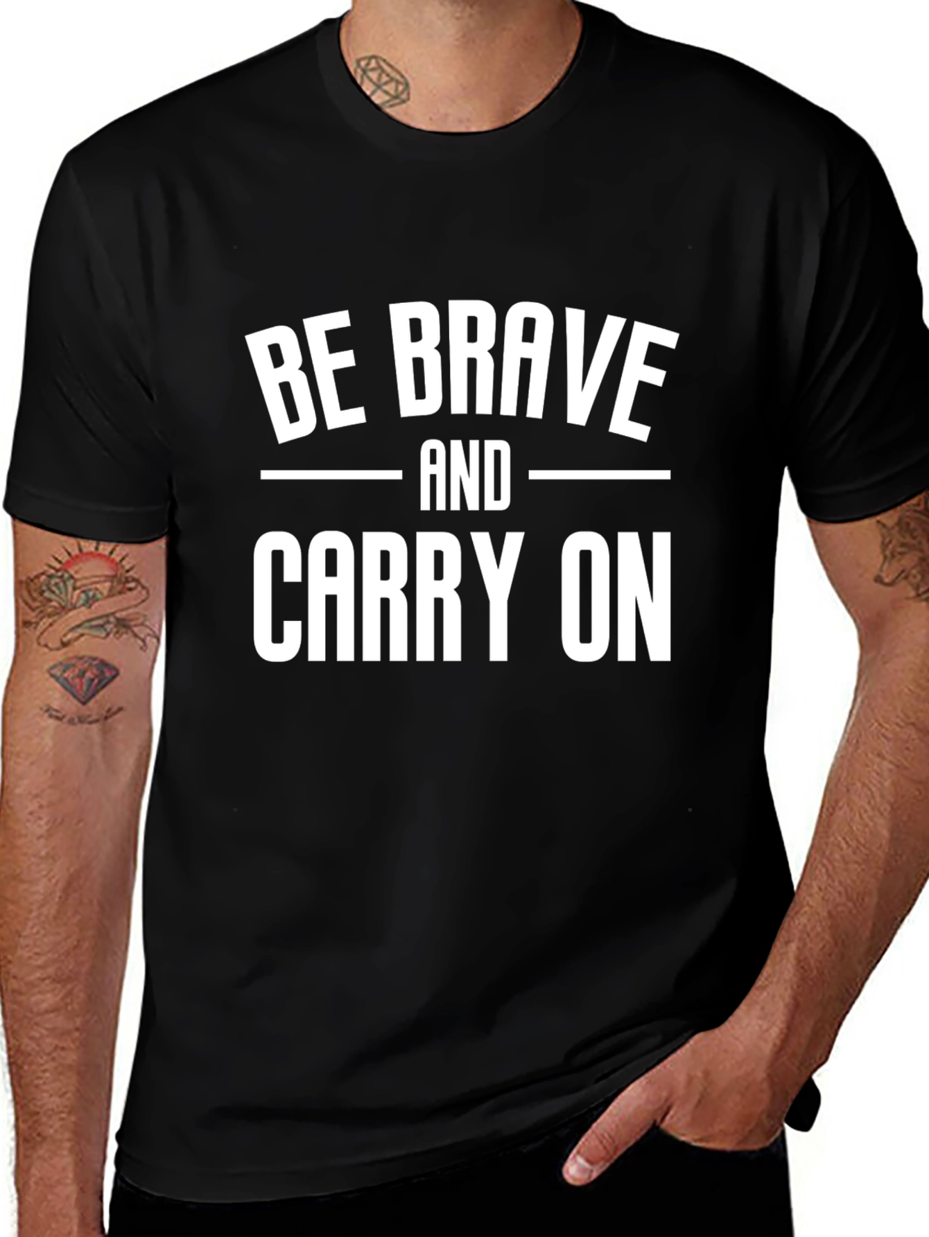 Be Brave and Carry On Graphic T-Shirt