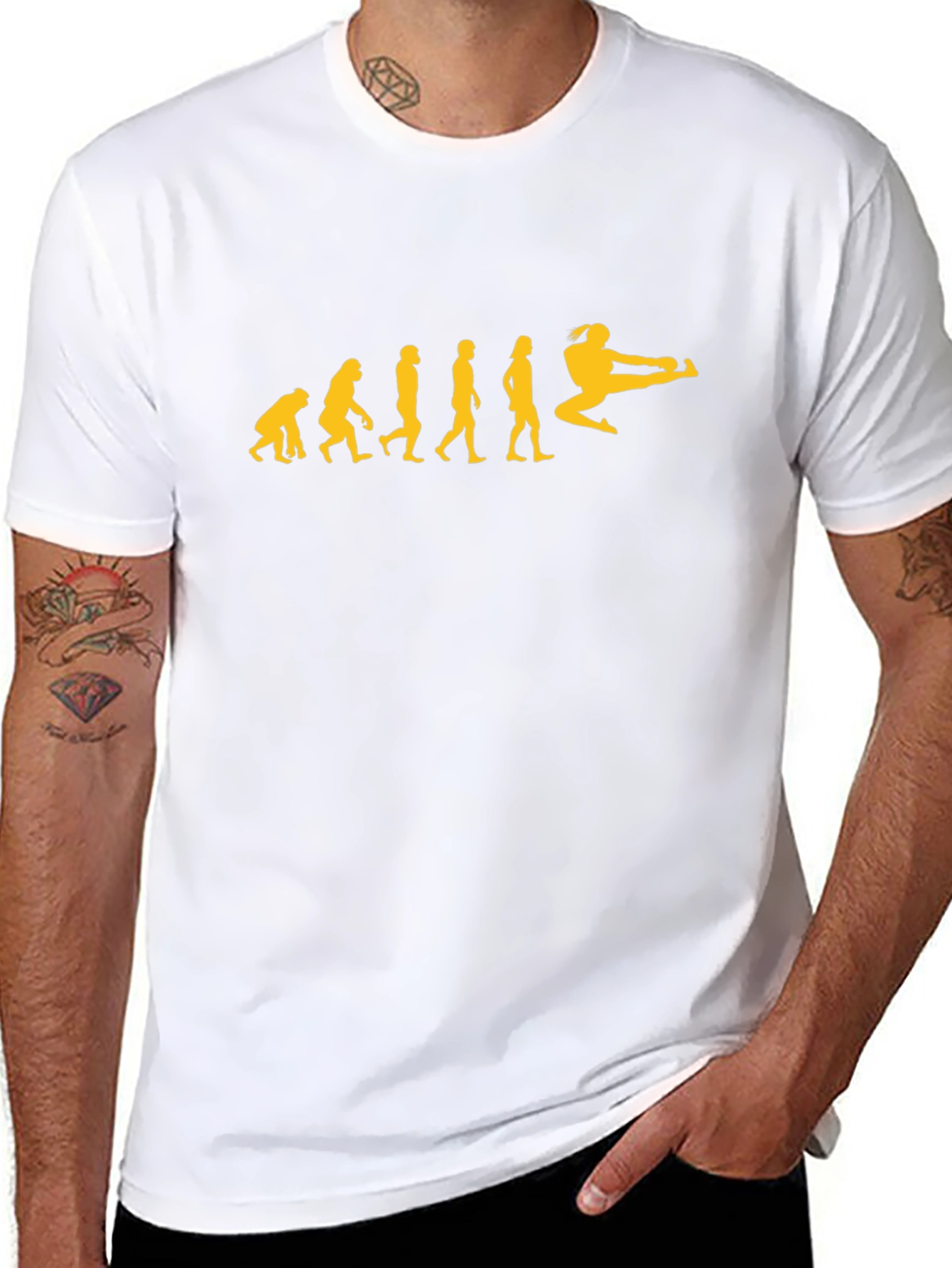 Evolution to Martial Arts Black T-Shirt