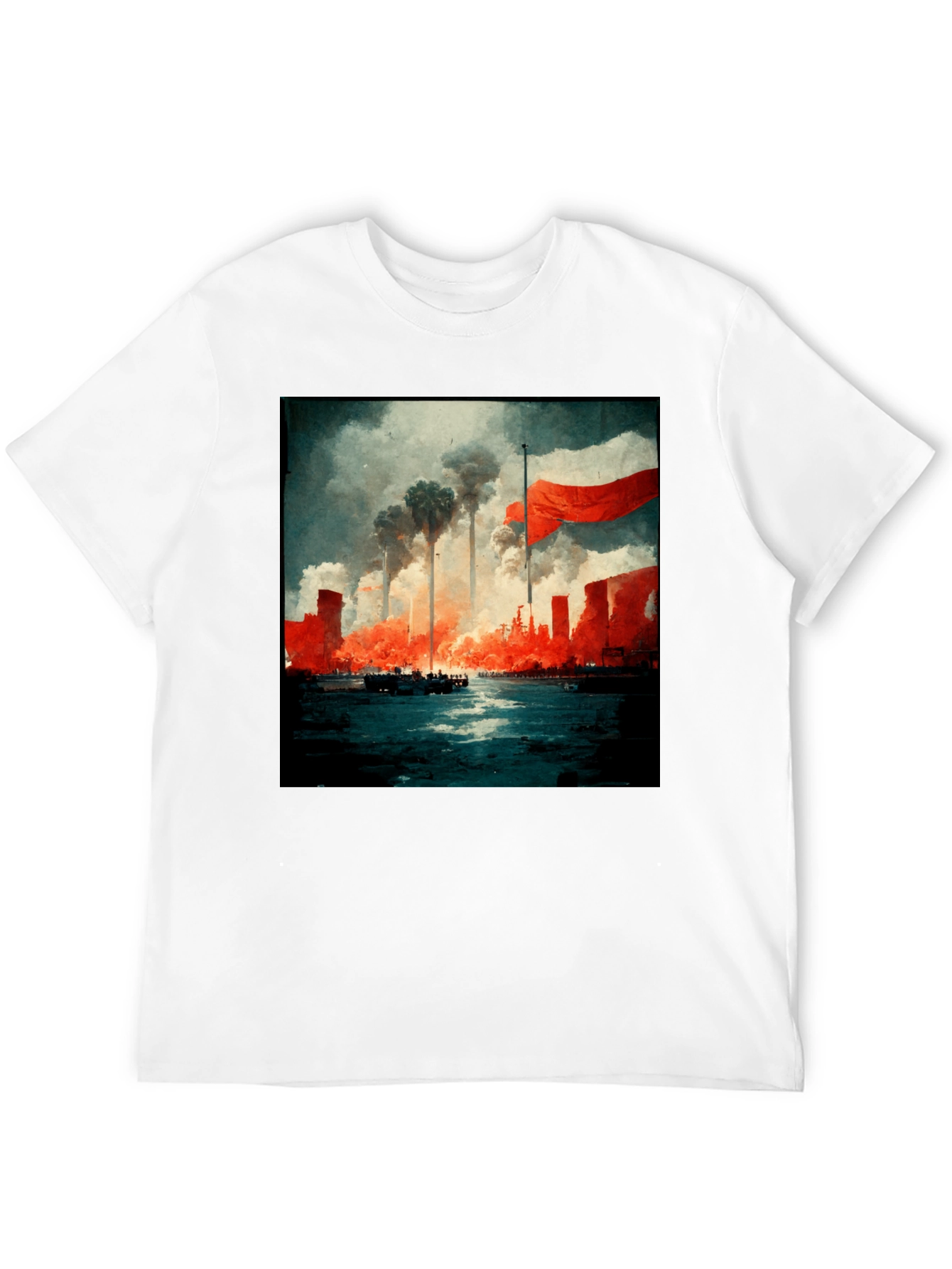 Industrial Inferno Graphic Tee - Black