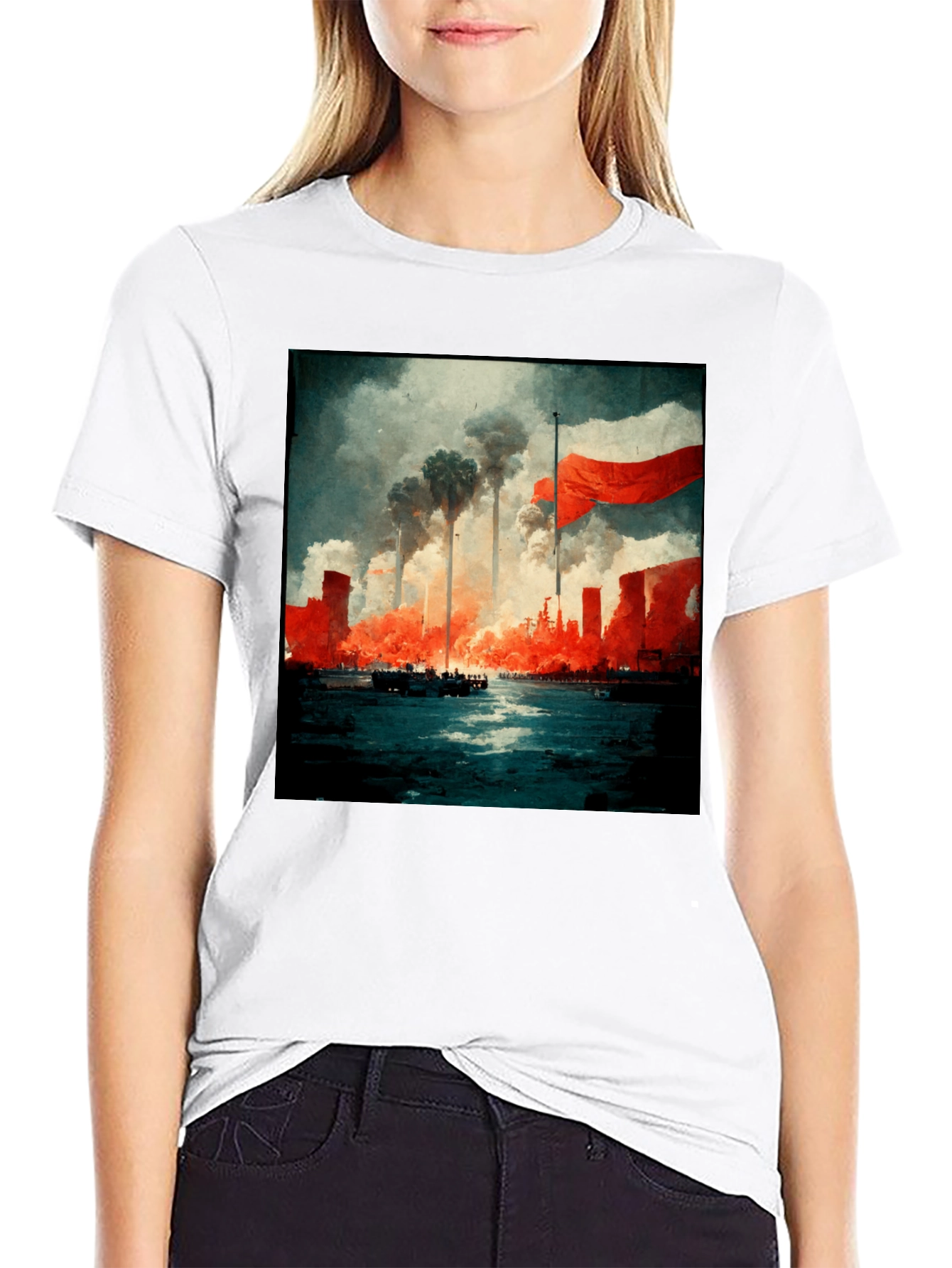Industrial Inferno Graphic Tee - Black
