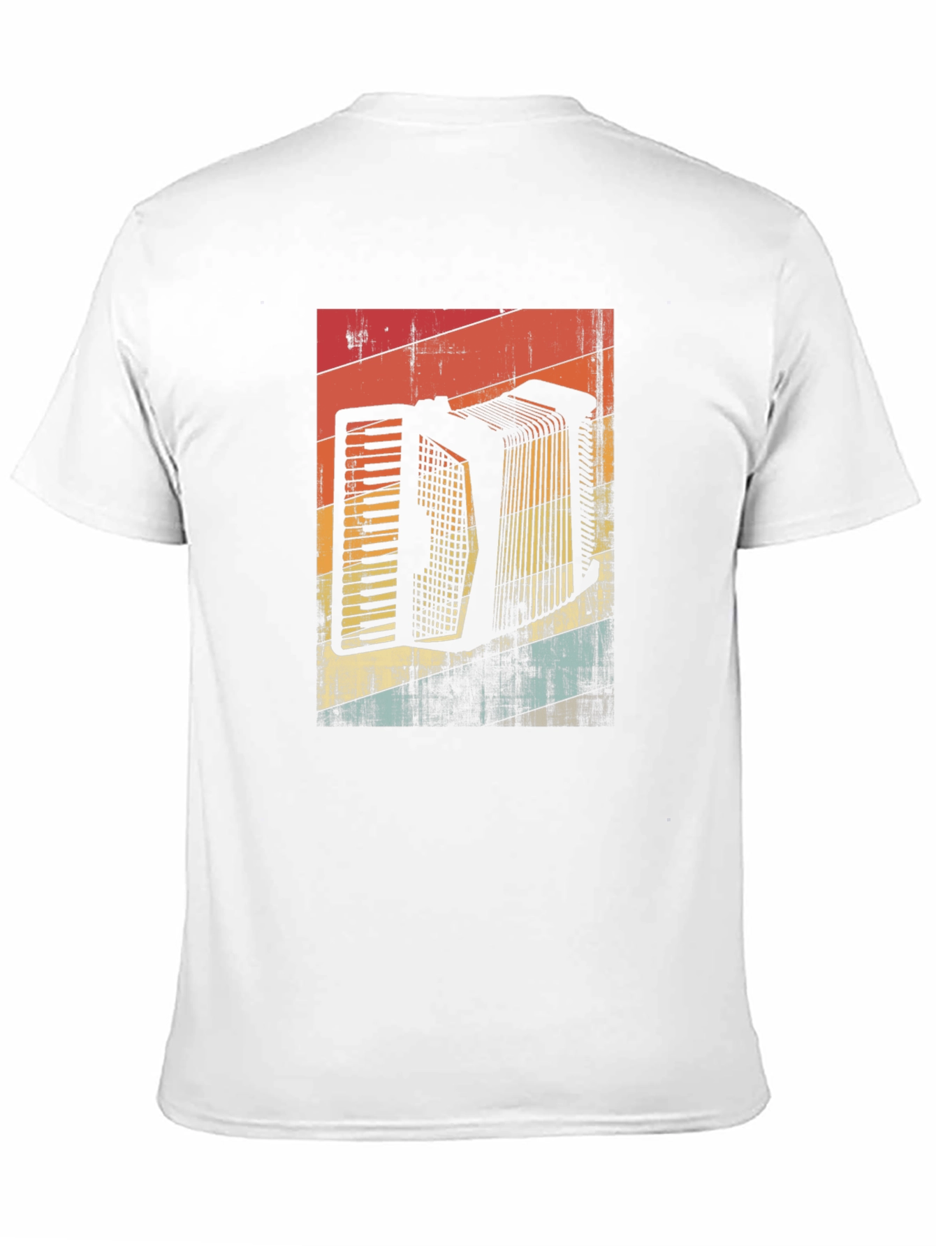 Retro Accordion Graphic Tee - Black