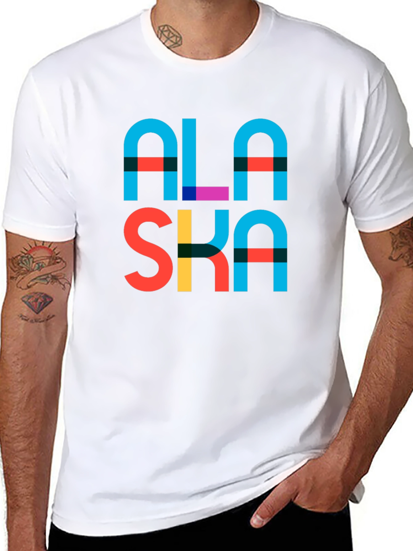 Alaska Graphic Print T-Shirt - Black