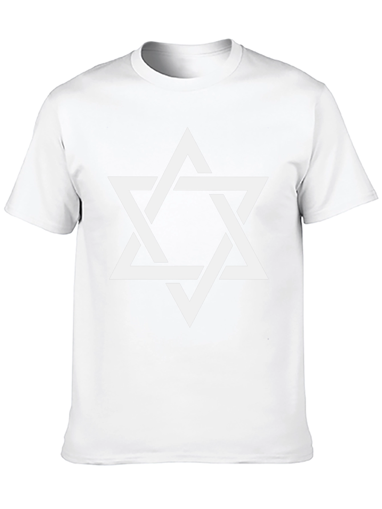 Star of David Graphic Tee - Black Cotton T-Shirt